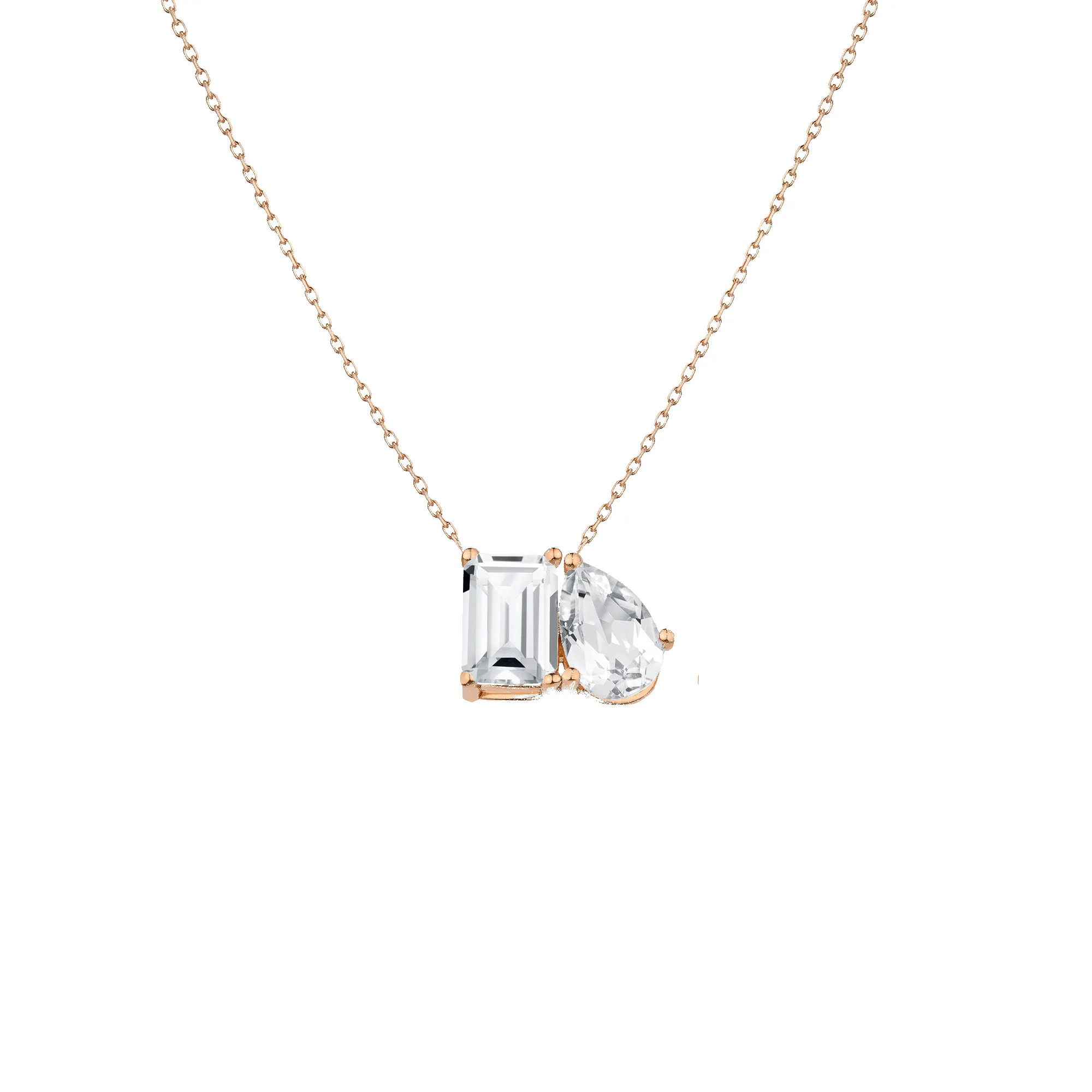 Toi et Moi Gemstone Classic Necklace sold by Aurate product image thumbnail 2