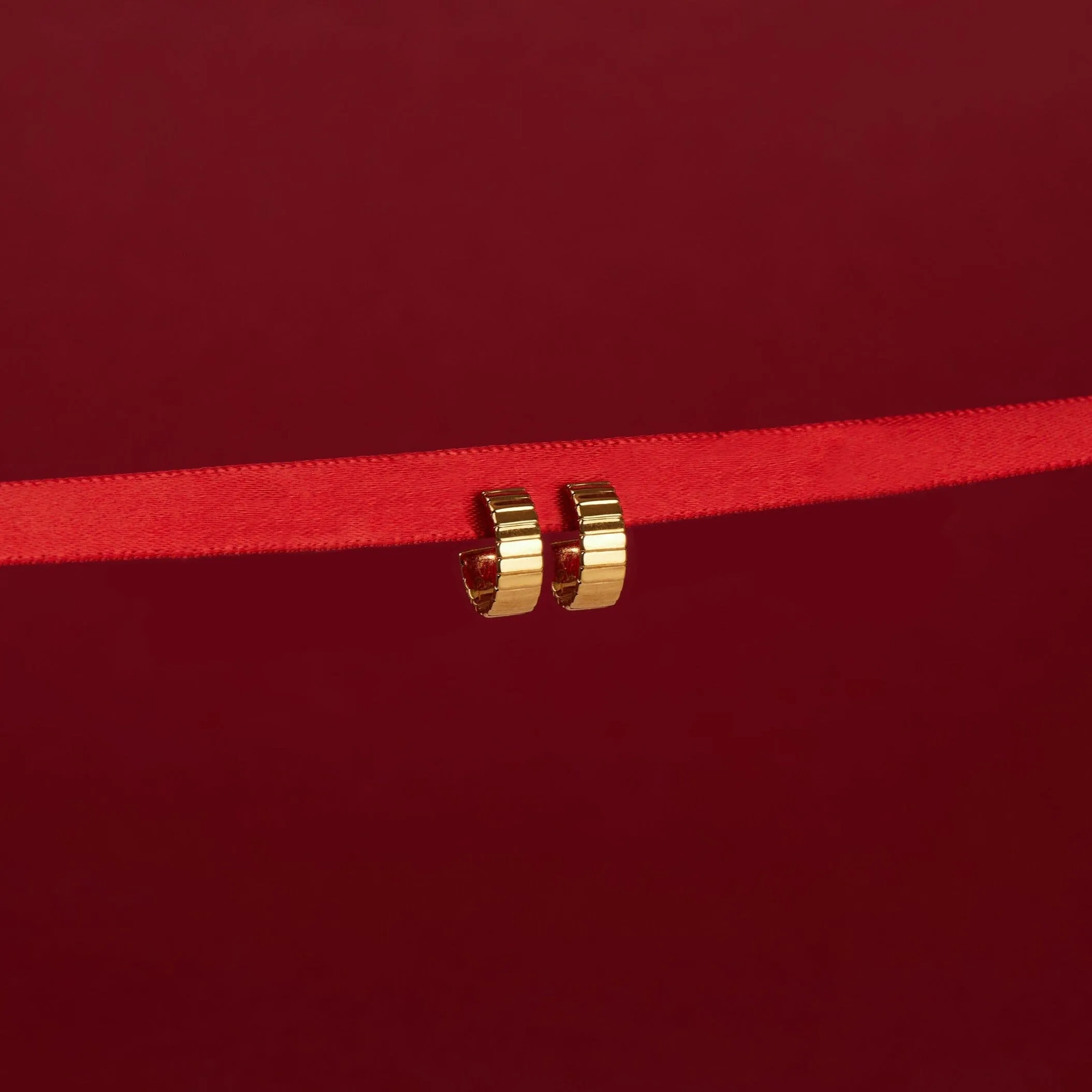 Infinity Huggie Earrings sold by Aurate product image thumbnail 4