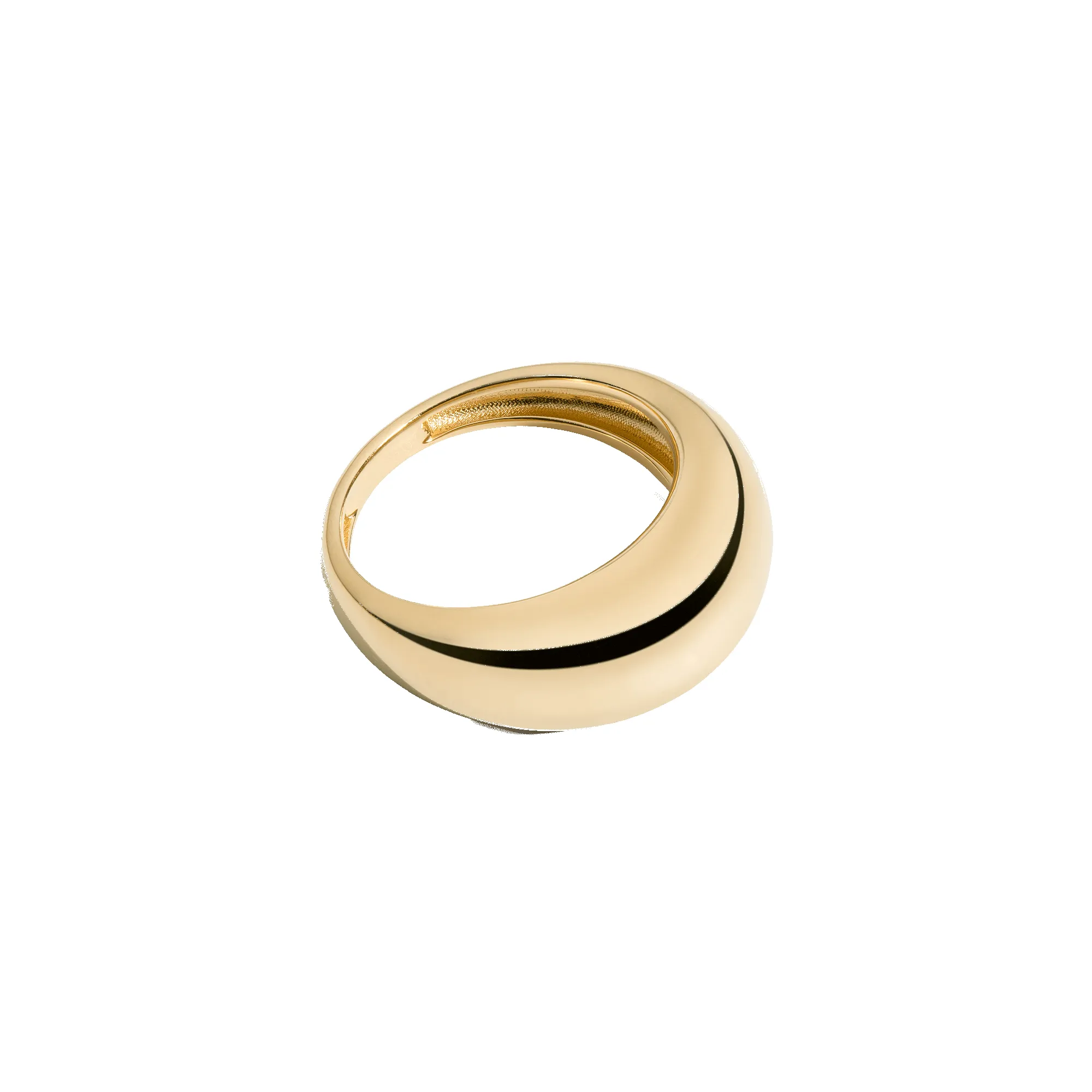 Gold Smooth Arch Ring sold by Aurate product image thumbnail 4