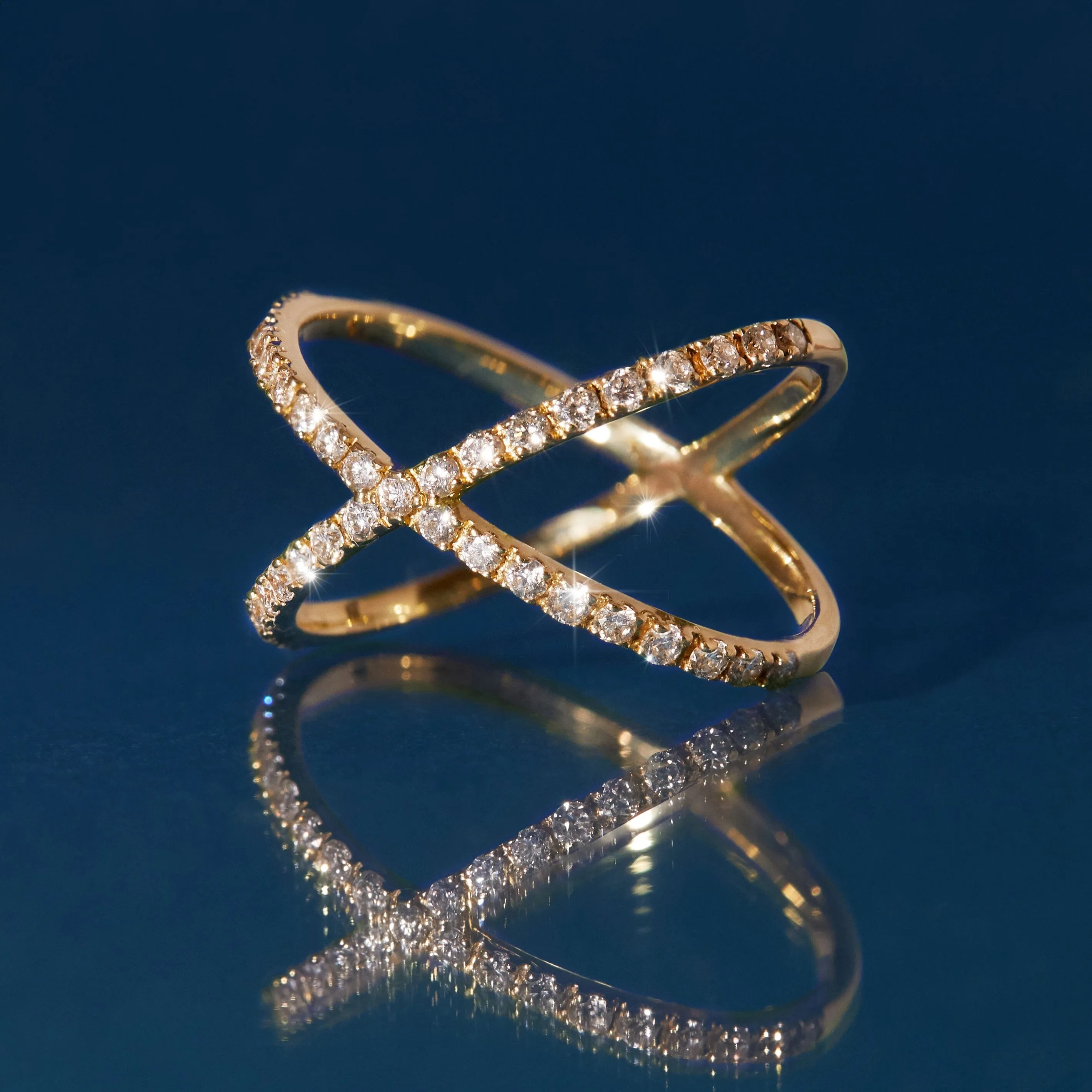 Diamond X Ring sold by Aurate product image thumbnail 5