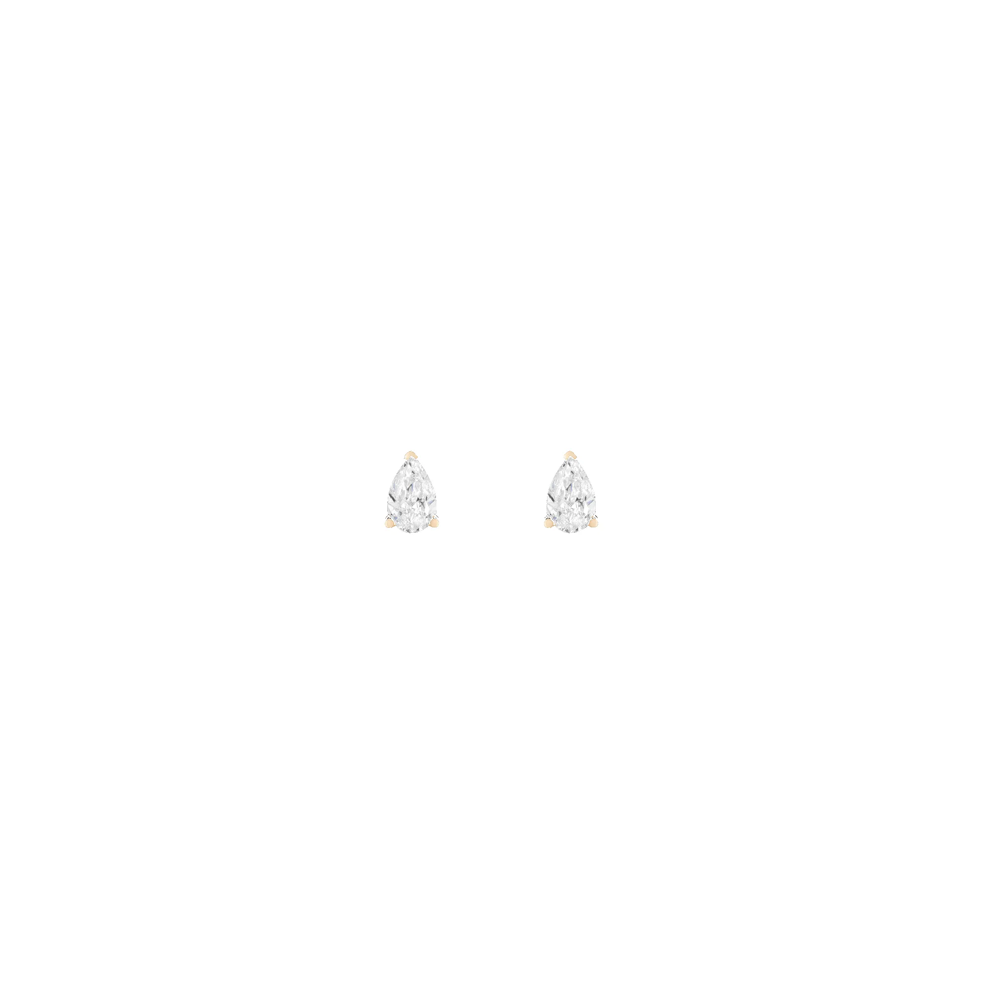Pear Lab Grown Diamond Studs sold by Aurate