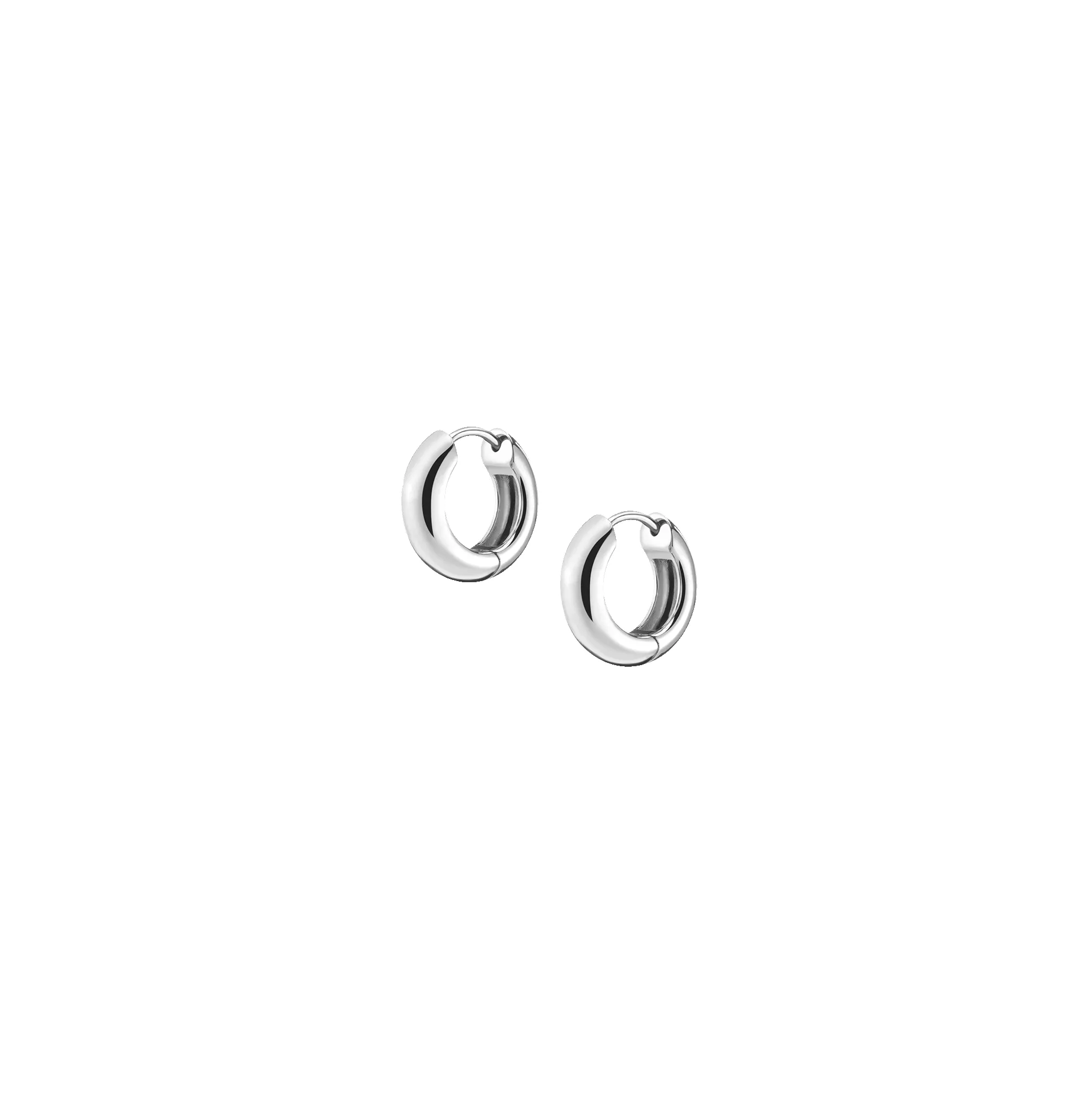 Small Chunky Hinged Hoop Earrings sold by Aurate product image thumbnail 3