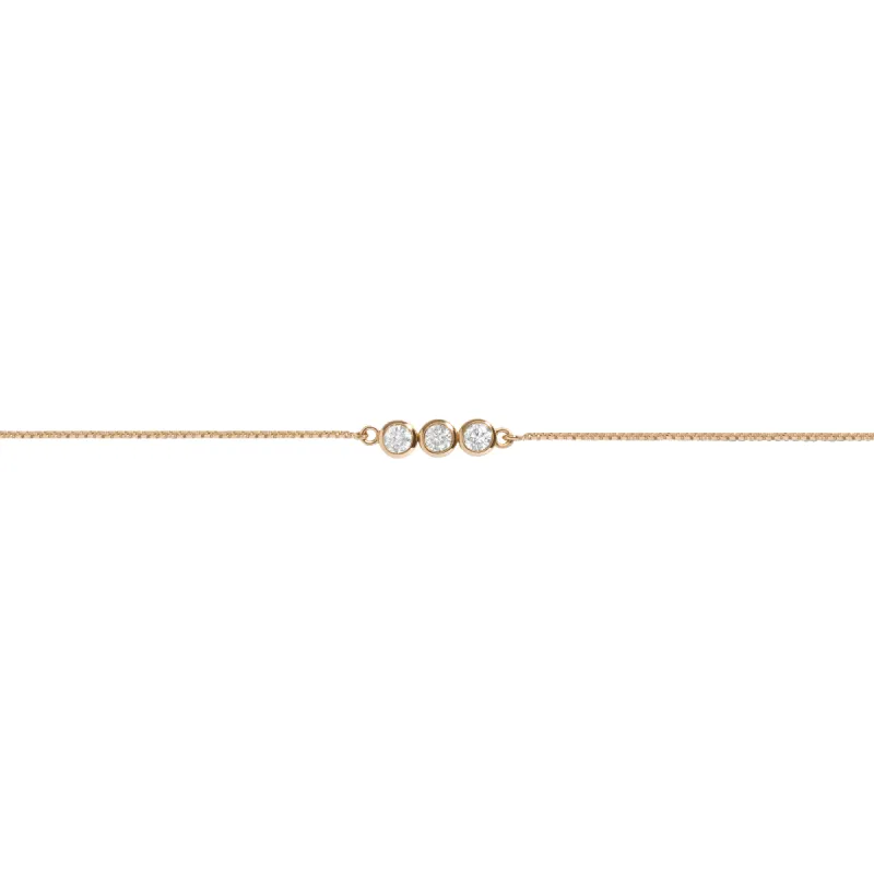 Mini Diamond Eternity Slider Bracelet sold by Aurate