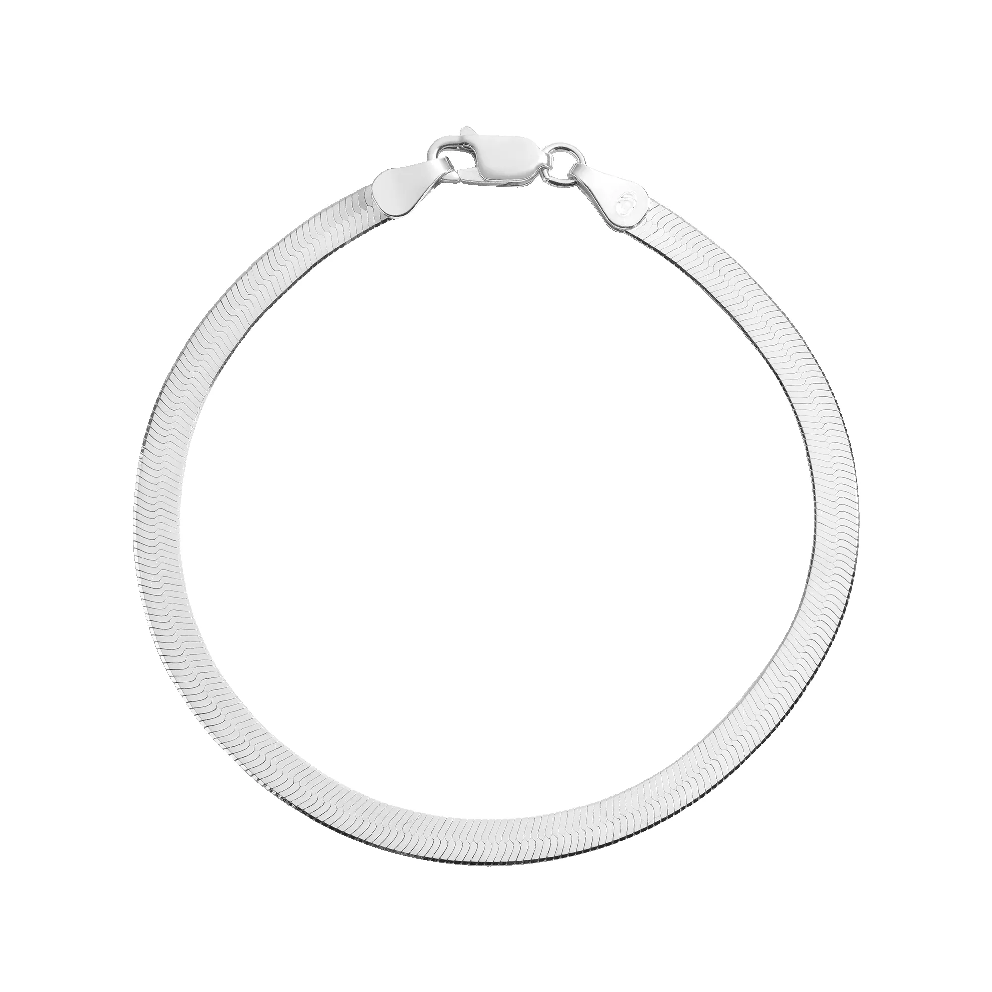 Gold Herringbone Chain Bracelet sold by Aurate product image thumbnail 3