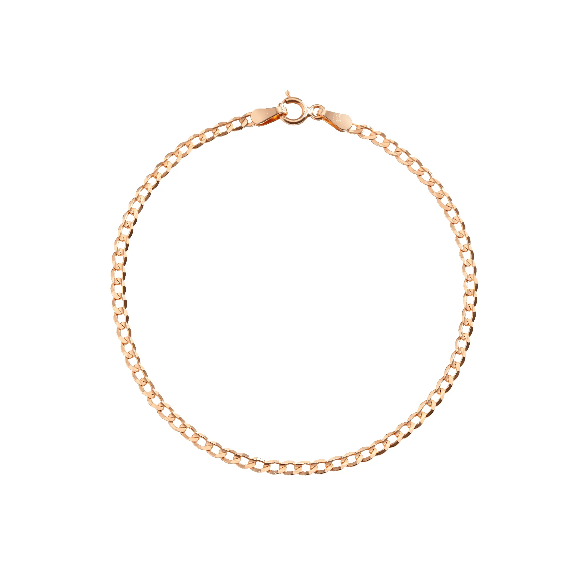 Medium Gold Curb Chain Bracelet sold by Aurate product image thumbnail 5