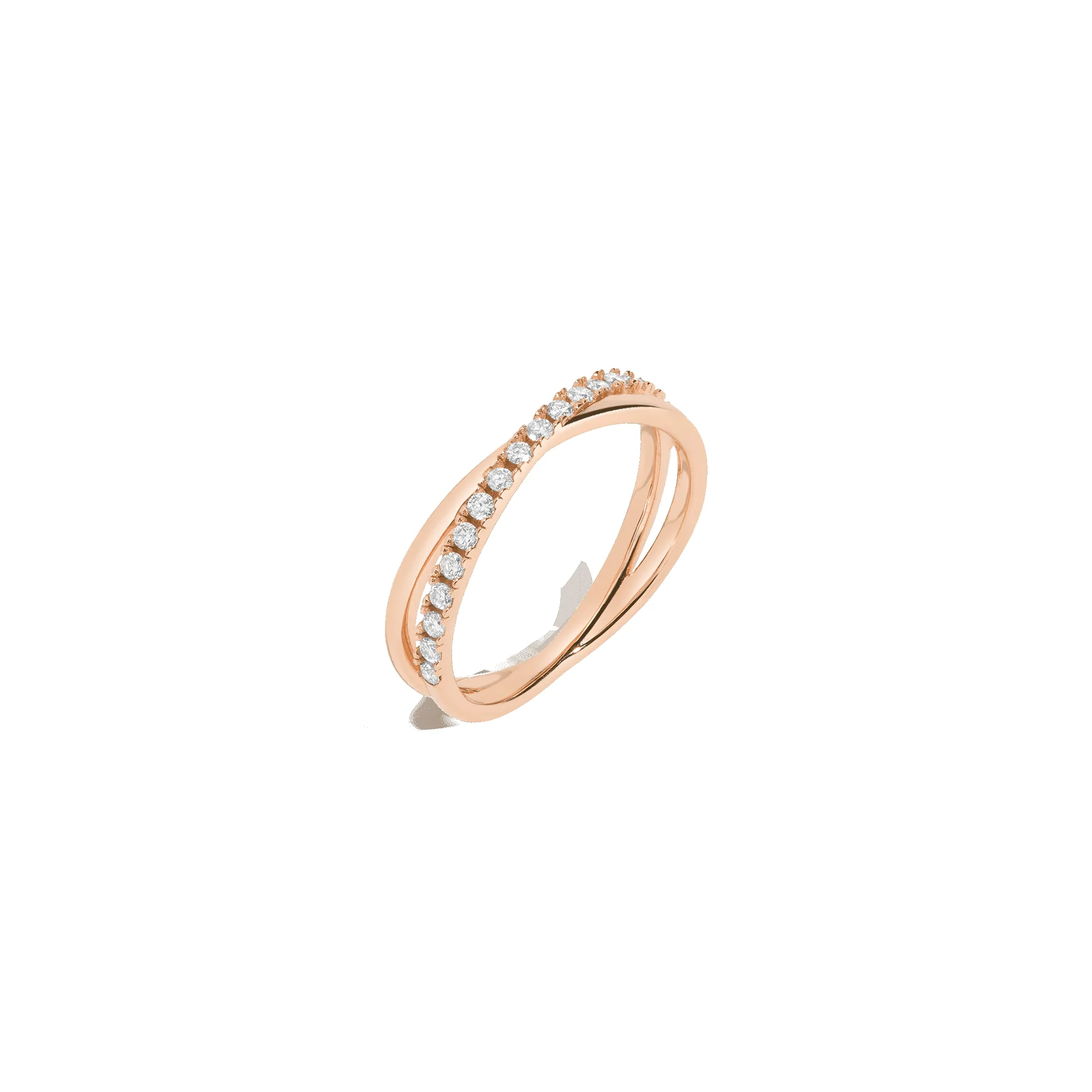Diamond Crossover Ring sold by Aurate product image thumbnail 2