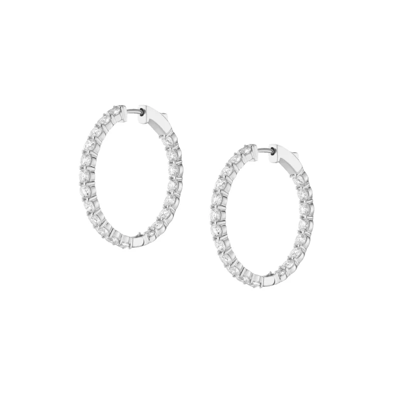 4ct Luxury Lab Grown Diamond Hoops sold by Aurate
