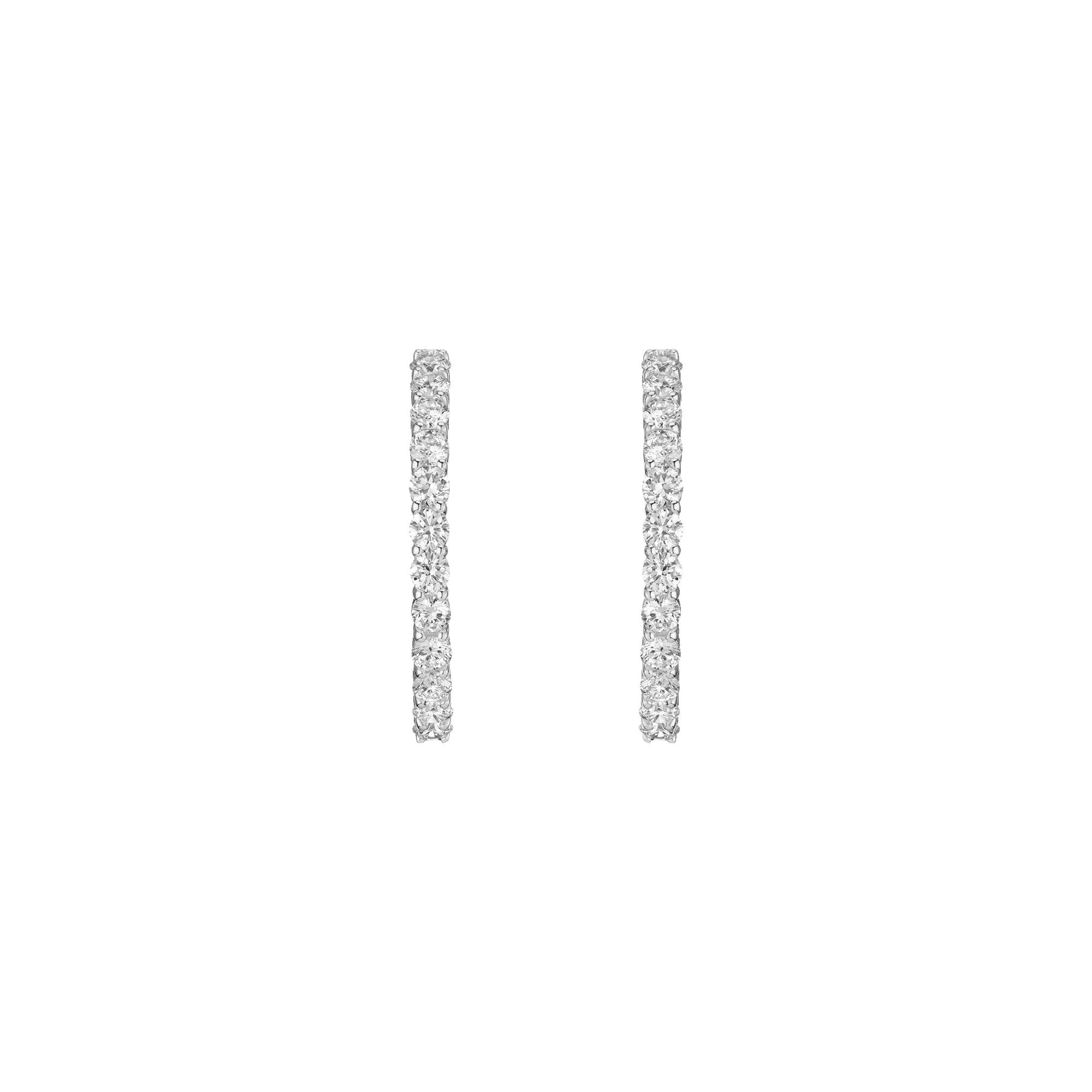 4ct Luxury Lab Grown Diamond Hoops sold by Aurate product image thumbnail 3