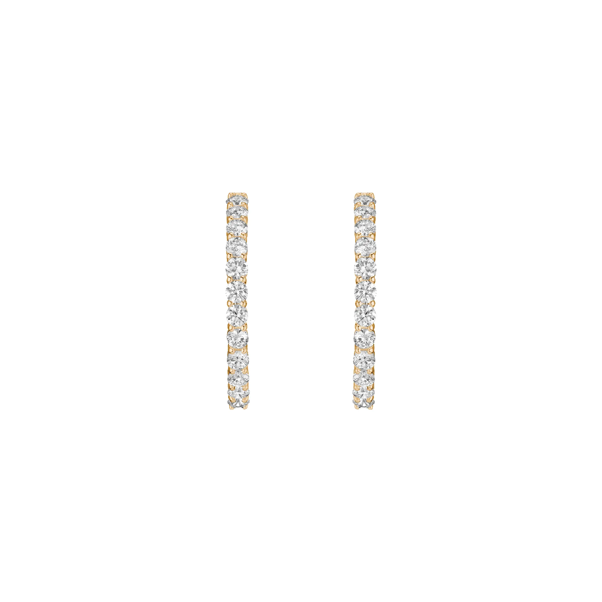 4ct Luxury Lab Grown Diamond Hoops sold by Aurate product image thumbnail 4