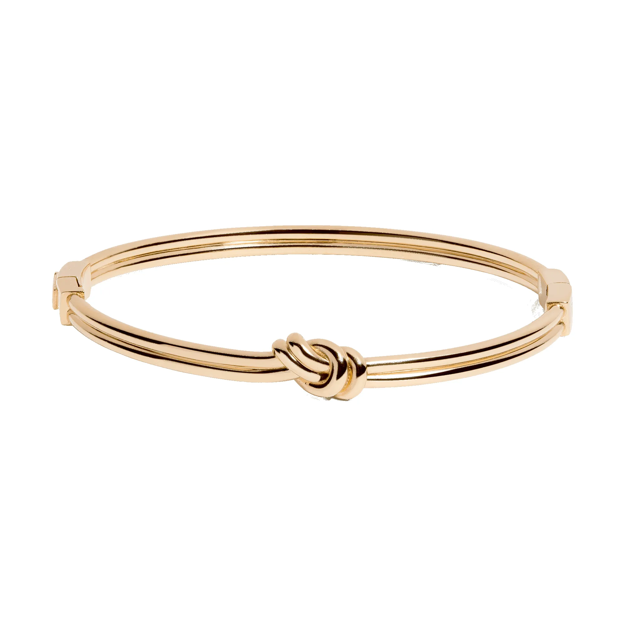 Gold Knot Hinged Bracelet sold by Aurate product image thumbnail 4