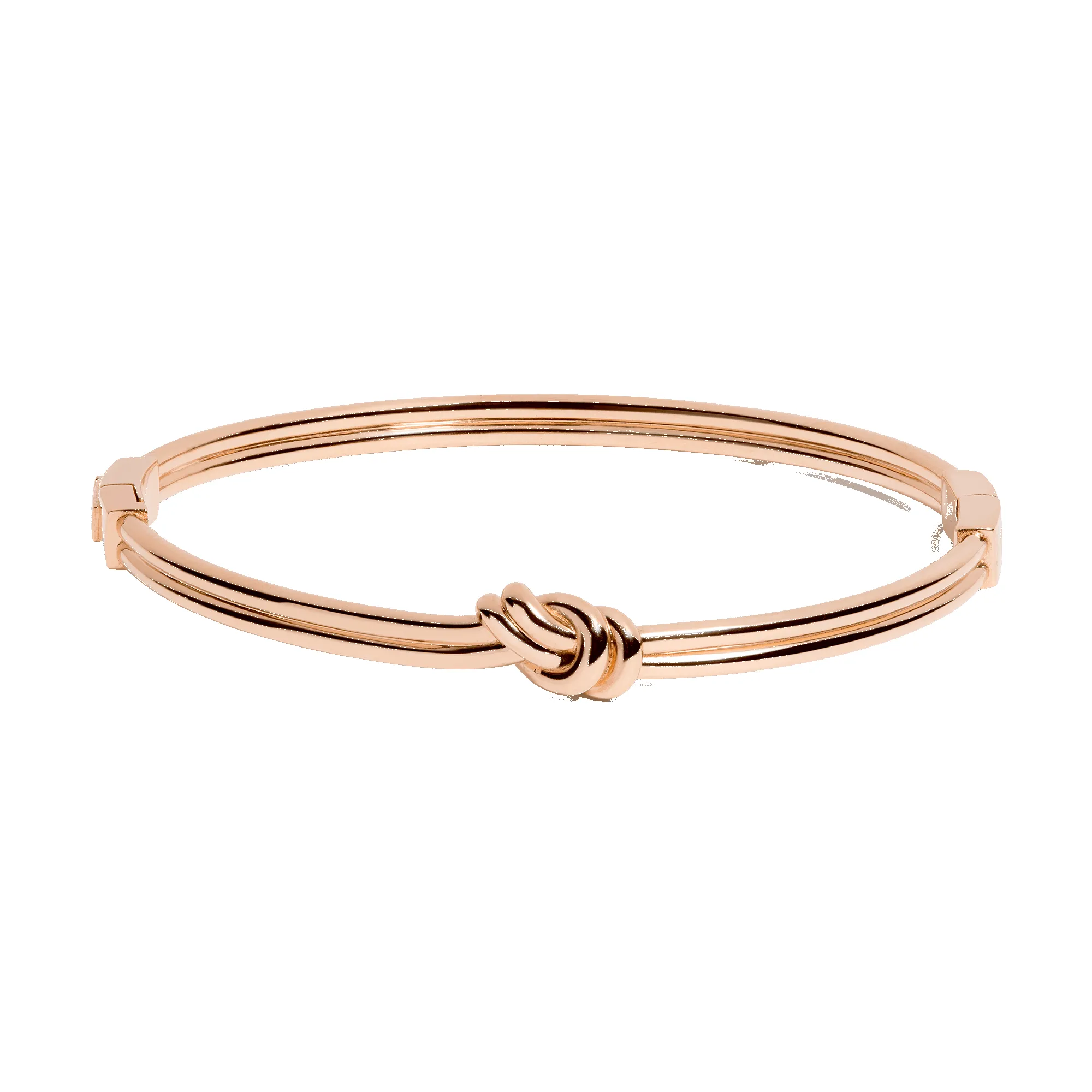 Gold Knot Hinged Bracelet sold by Aurate product image thumbnail 5