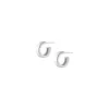Gold Square Edge Hoops Small sold by Aurate
