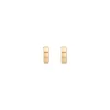 Gold Square Edge Hoops Small sold by Aurate