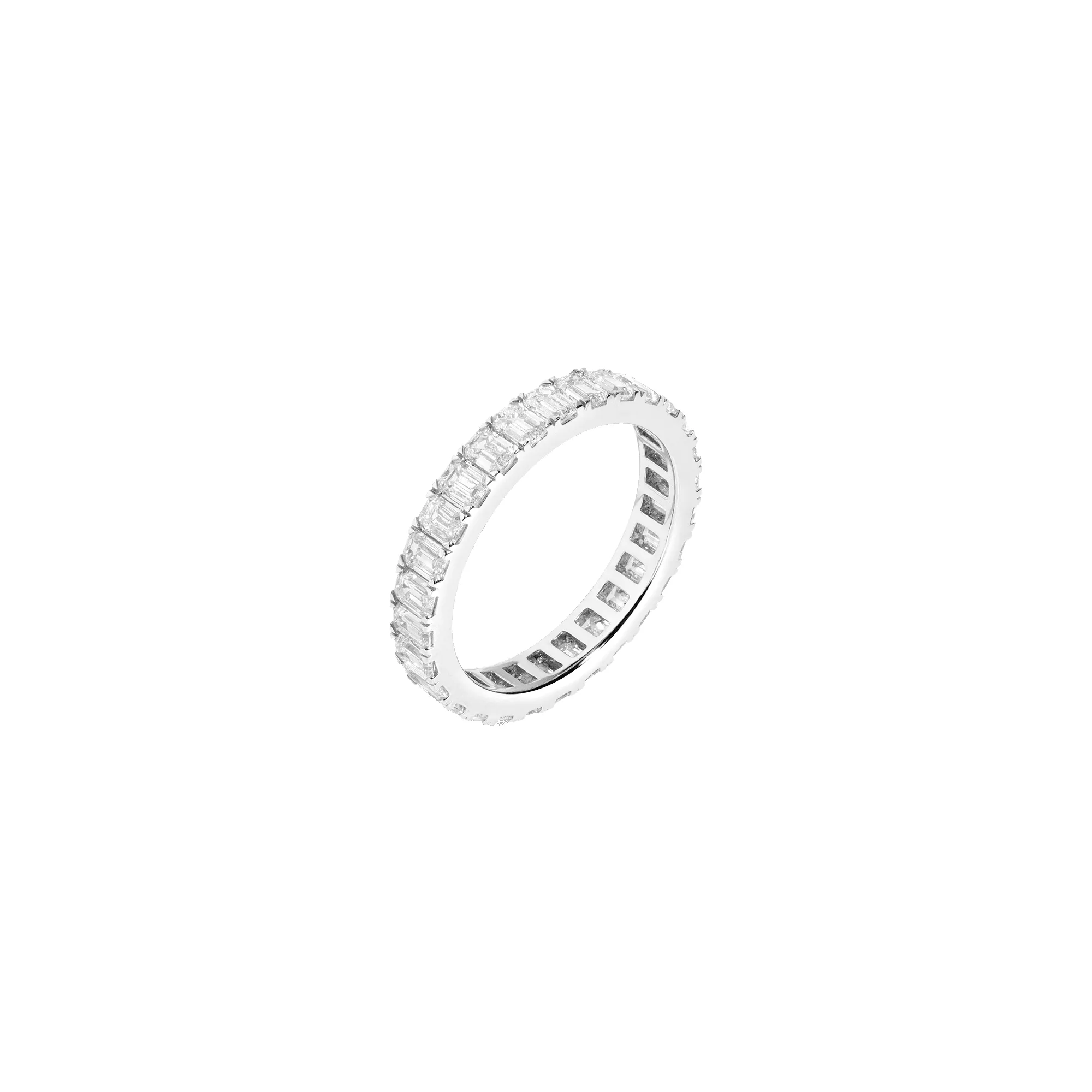 Emerald Lab Grown Diamond Eternity Ring sold by Aurate product image thumbnail 3