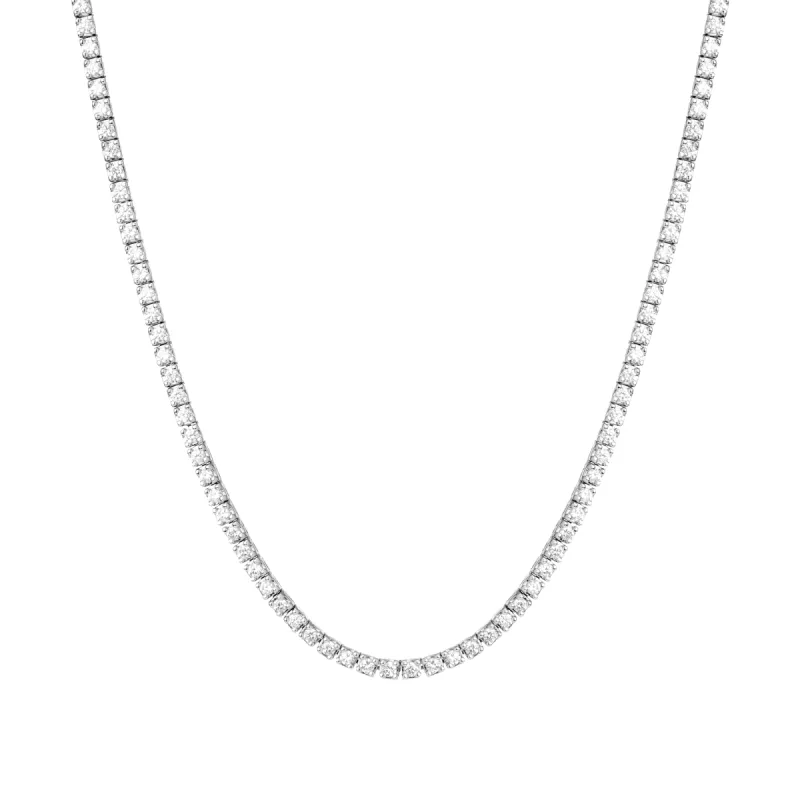 Classic Lab Grown Diamond Tennis Necklace sold by Aurate