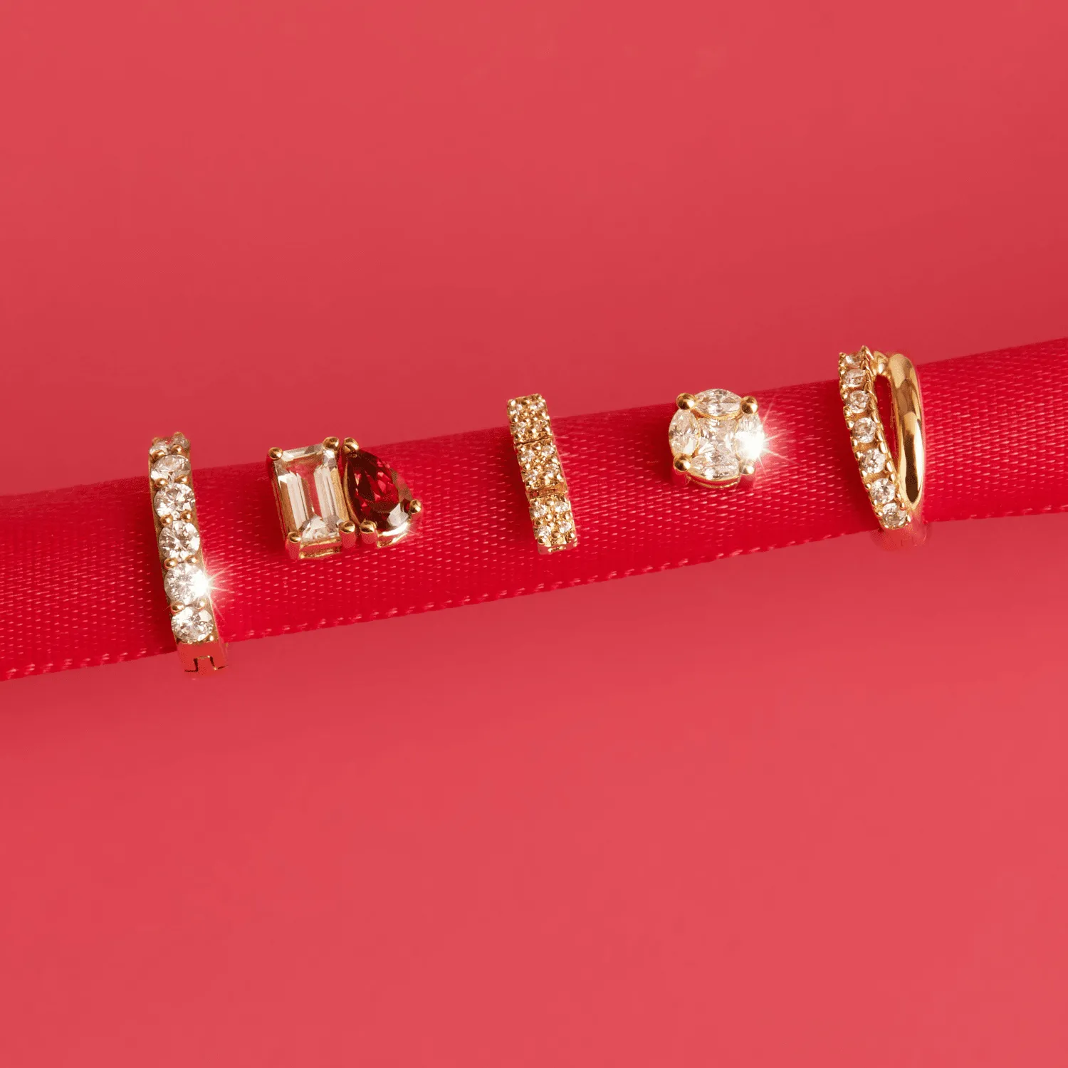 Toi et Moi Gemstone Mini Classic Earring sold by Aurate product image thumbnail 5