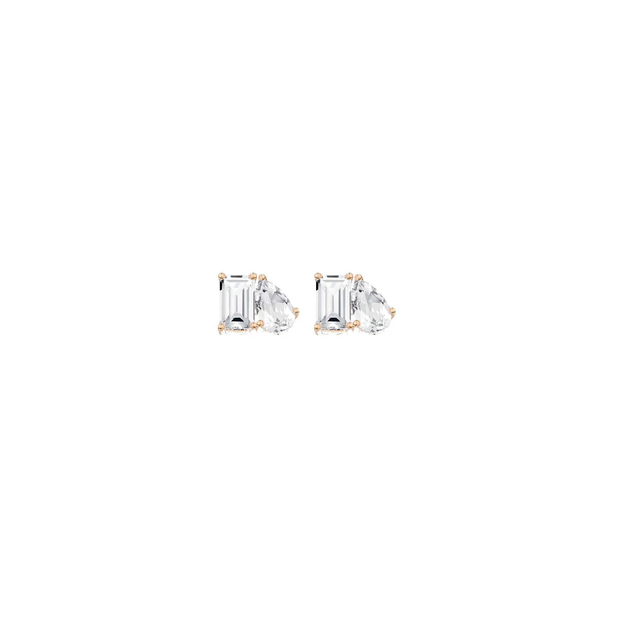 Toi et Moi Gemstone Mini Classic Earring sold by Aurate product image thumbnail 2