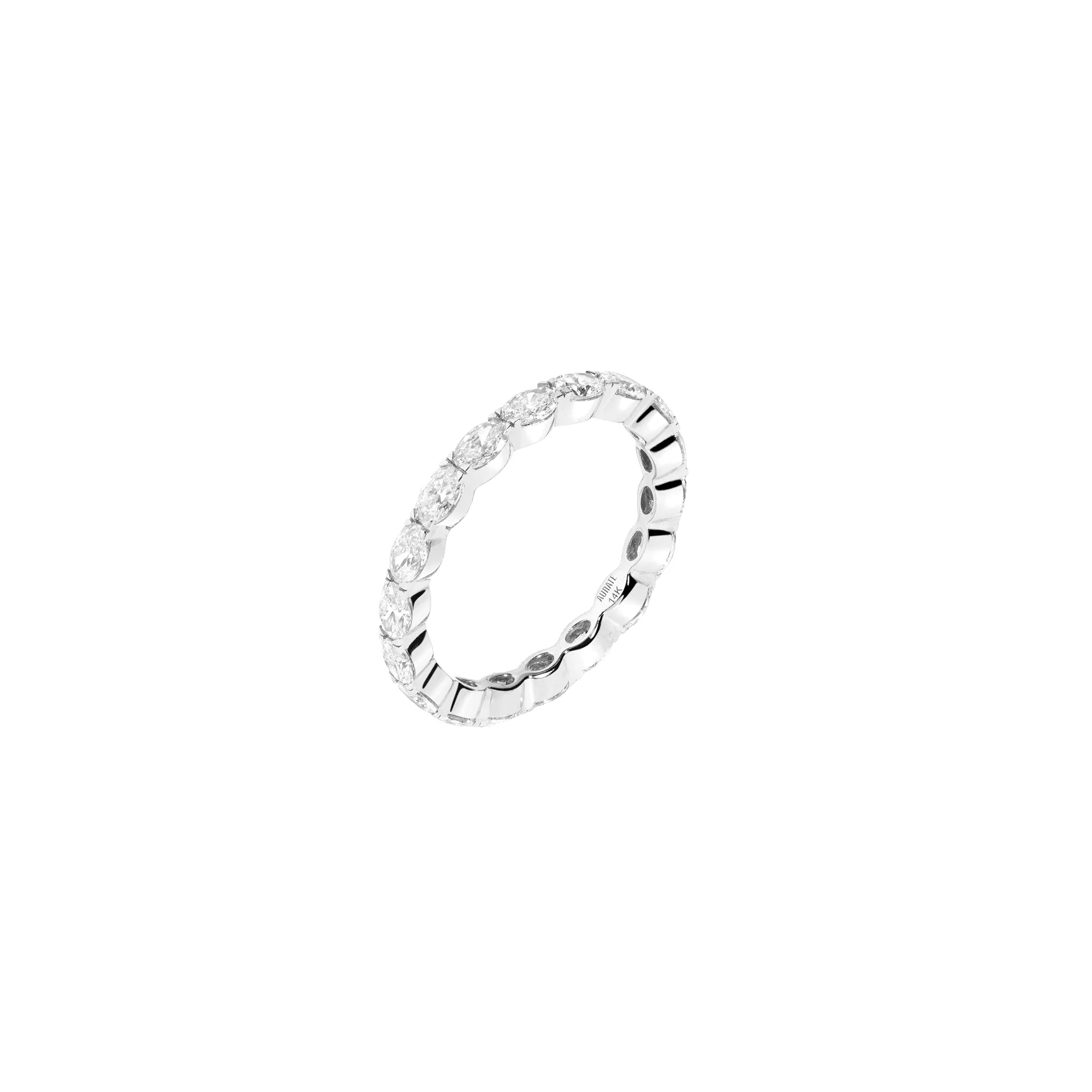Horizontal Oval Lab Grown Diamond Eternity Ring sold by Aurate product image thumbnail 3
