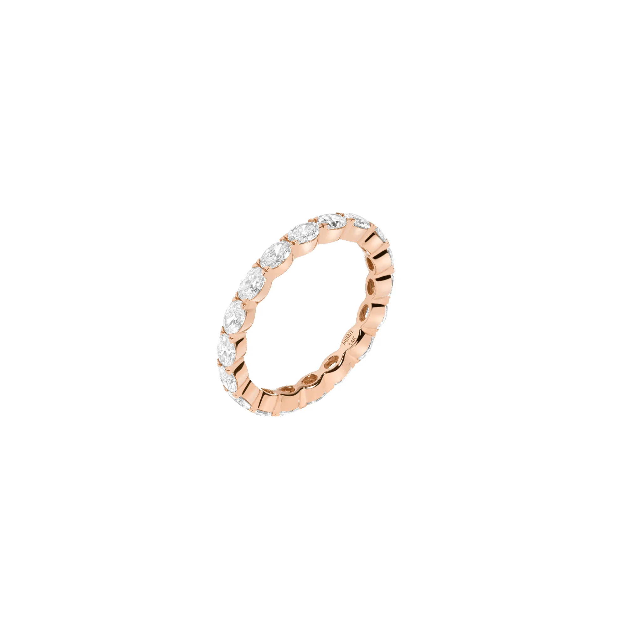 Horizontal Oval Lab Grown Diamond Eternity Ring sold by Aurate product image thumbnail 2