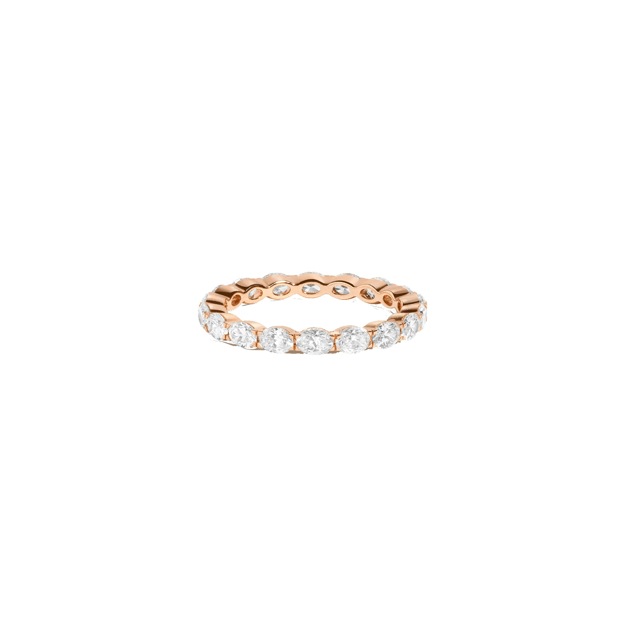 Horizontal Oval Lab Grown Diamond Eternity Ring sold by Aurate product image thumbnail 5