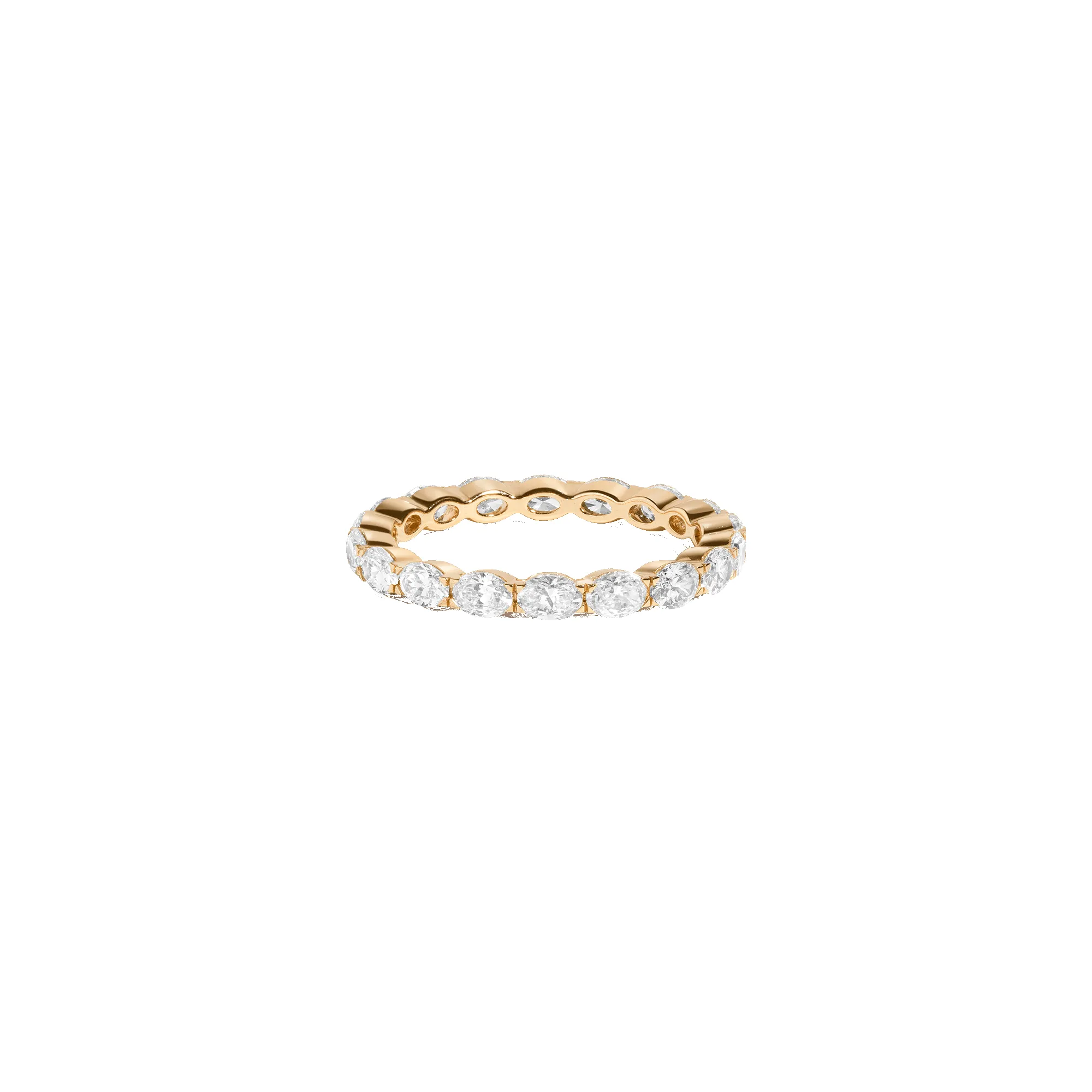Horizontal Oval Lab Grown Diamond Eternity Ring sold by Aurate product image thumbnail 4
