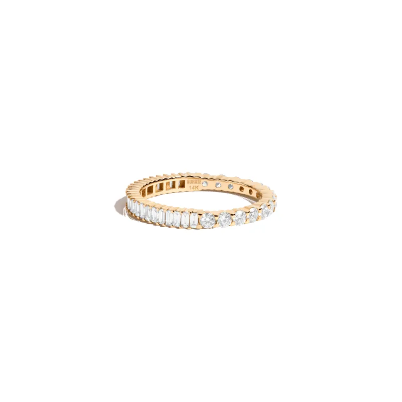 Mini Two-in-One Lab Grown Diamond Eternity Ring sold by Aurate