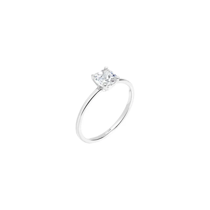Cushion Cut Solitaire Diamond Ring sold by Aurate