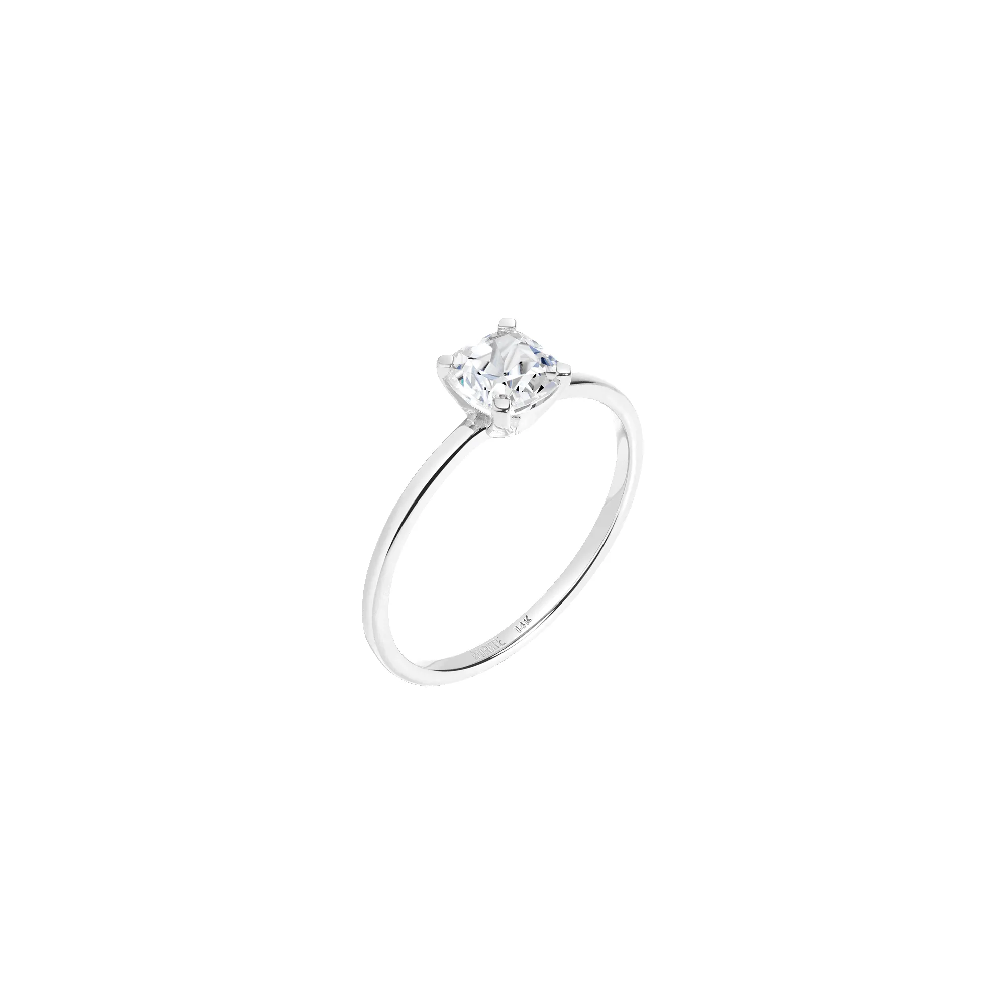 Cushion Cut Solitaire Diamond Ring sold by Aurate