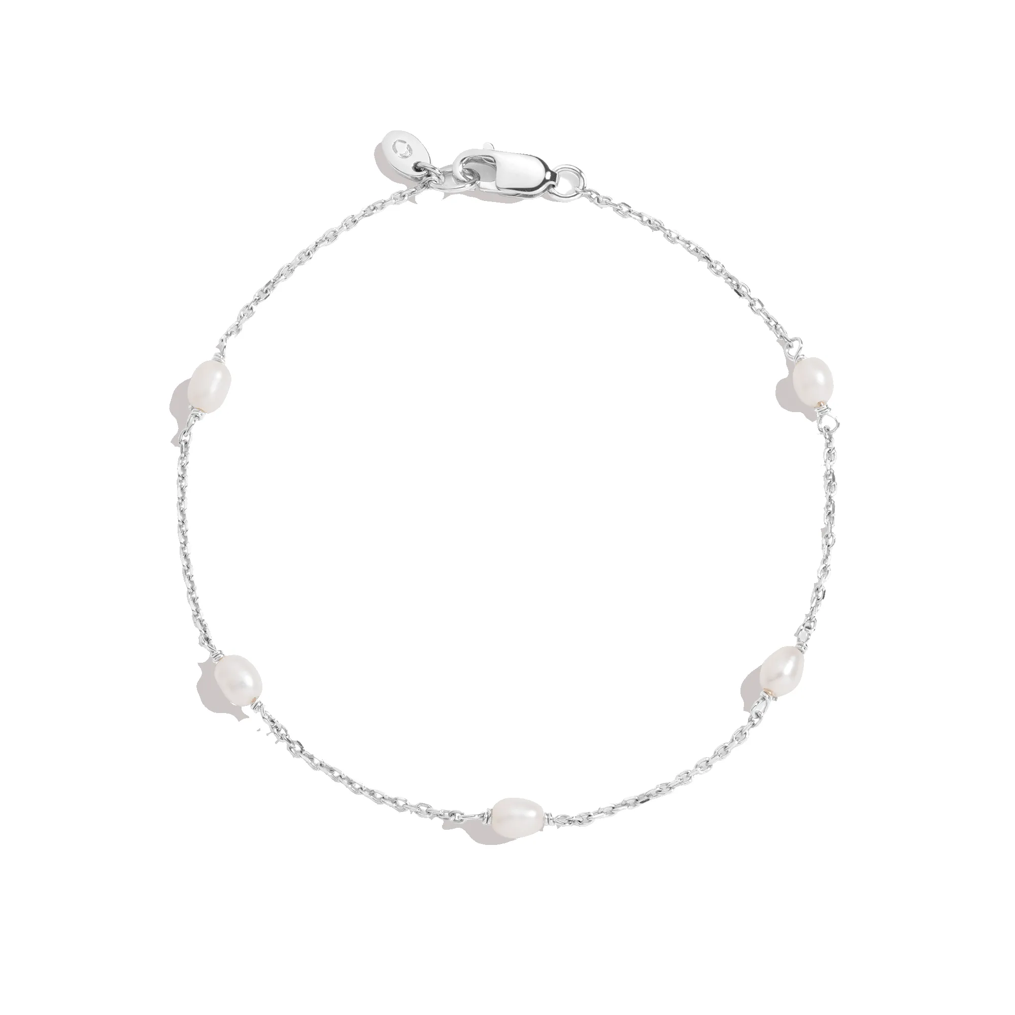 Organic Pearl Station Bracelet sold by Aurate product image thumbnail 3
