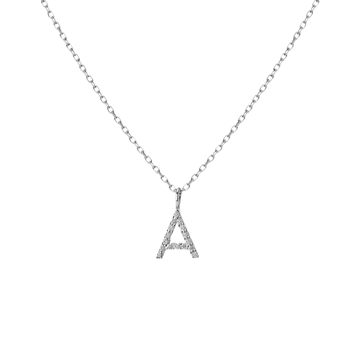 Classic Diamond Letter Necklace sold by Aurate product image thumbnail 3