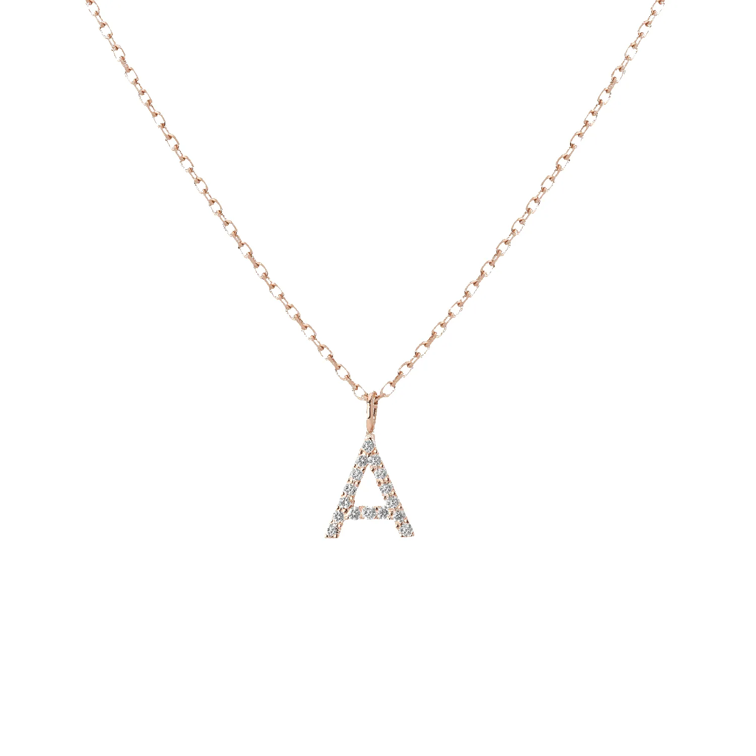 Classic Diamond Letter Necklace sold by Aurate product image thumbnail 2
