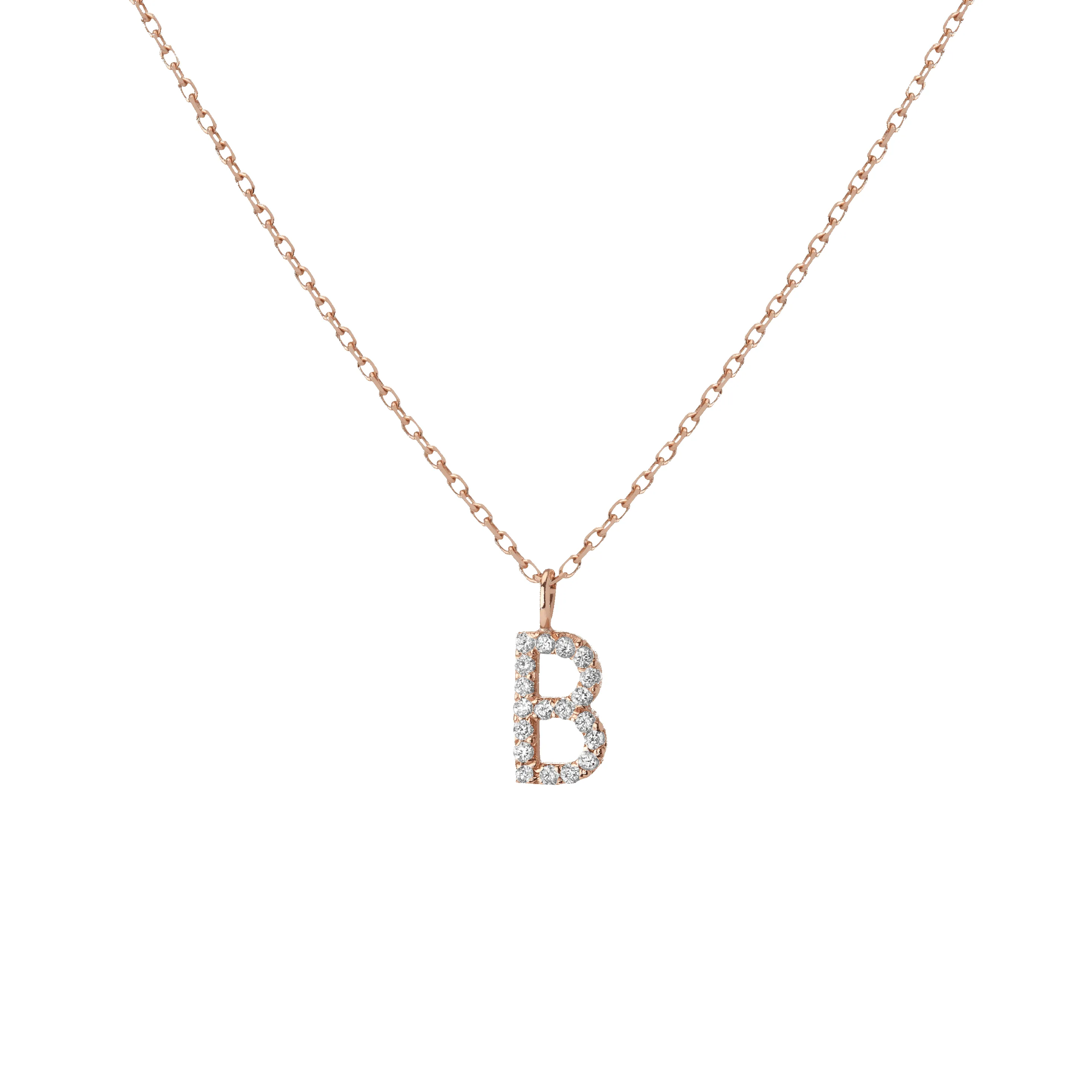 Classic Diamond Letter Necklace sold by Aurate product image thumbnail 5