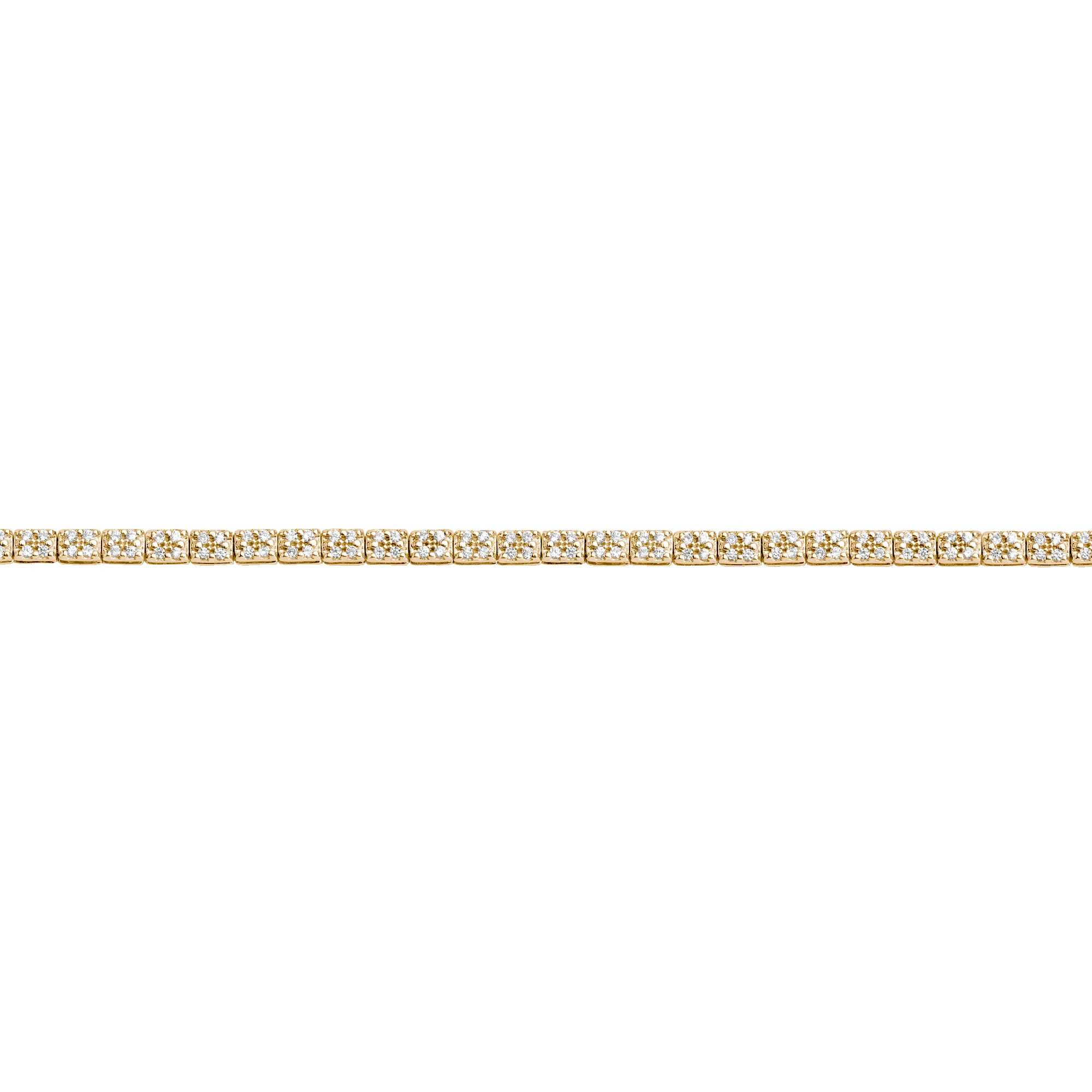 Diamond Cluster Tennis Bracelet sold by Aurate product image thumbnail 5