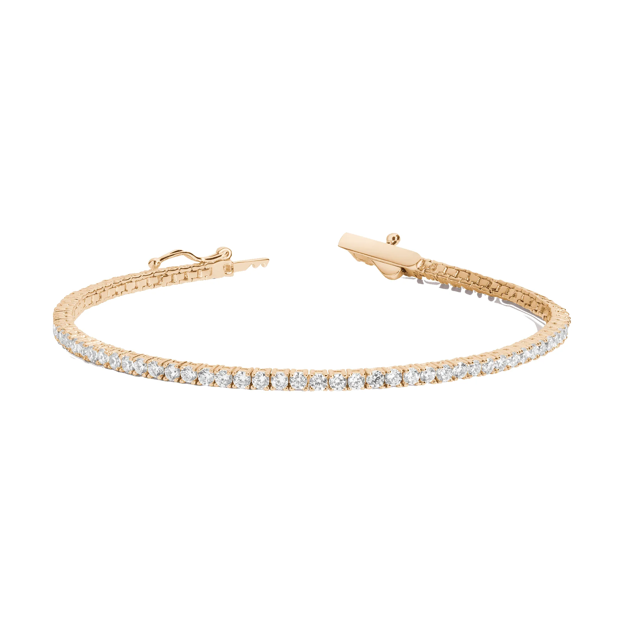 Lab Grown White Sapphire Tennis Bracelet sold by Aurate product image thumbnail 2