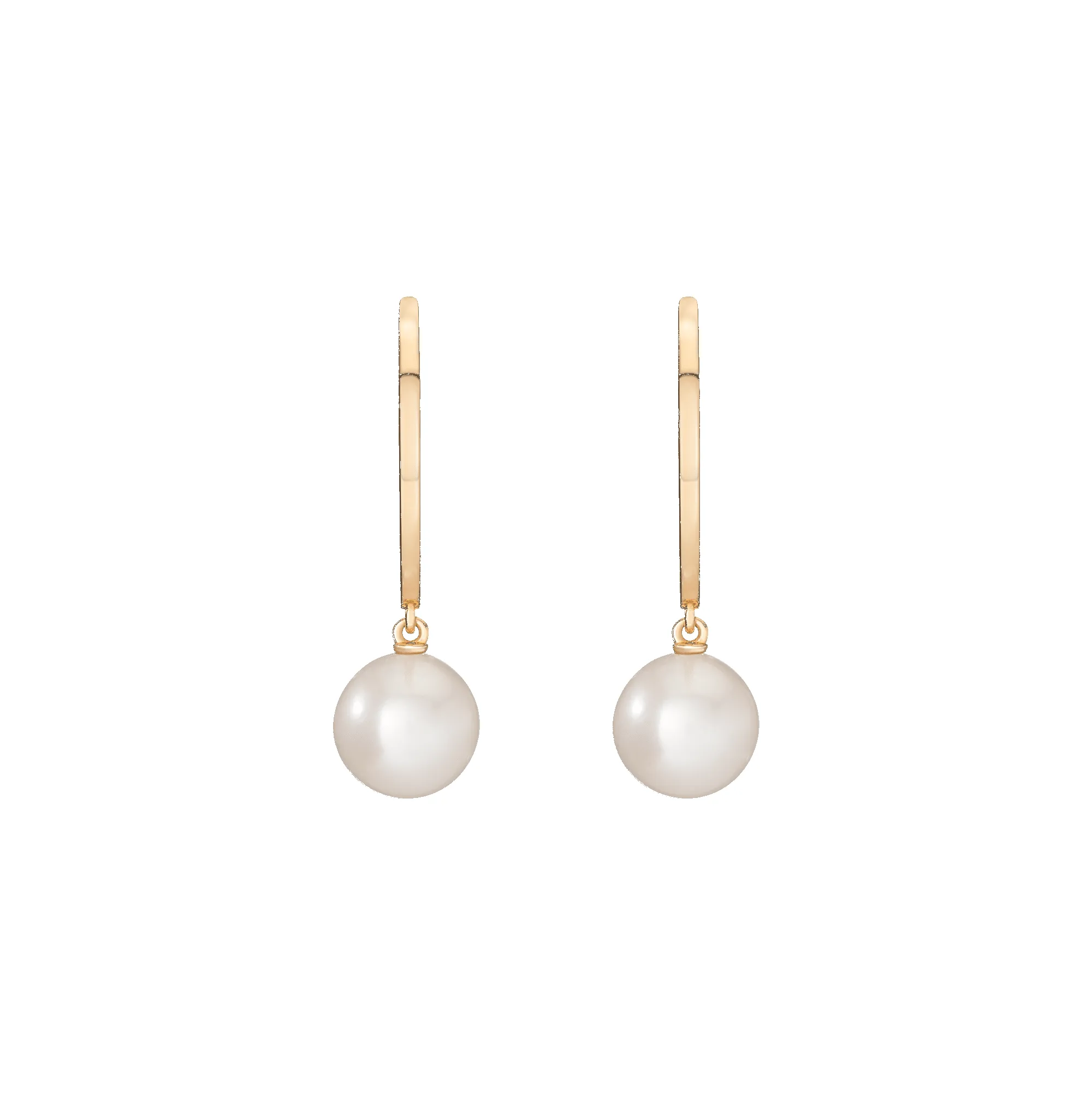 Pearl Hoop Earrings sold by Aurate product image thumbnail 4