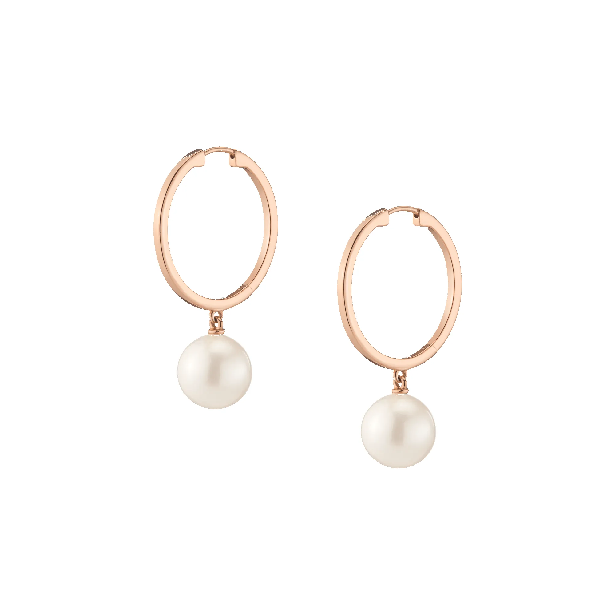 Pearl Hoop Earrings sold by Aurate product image thumbnail 2