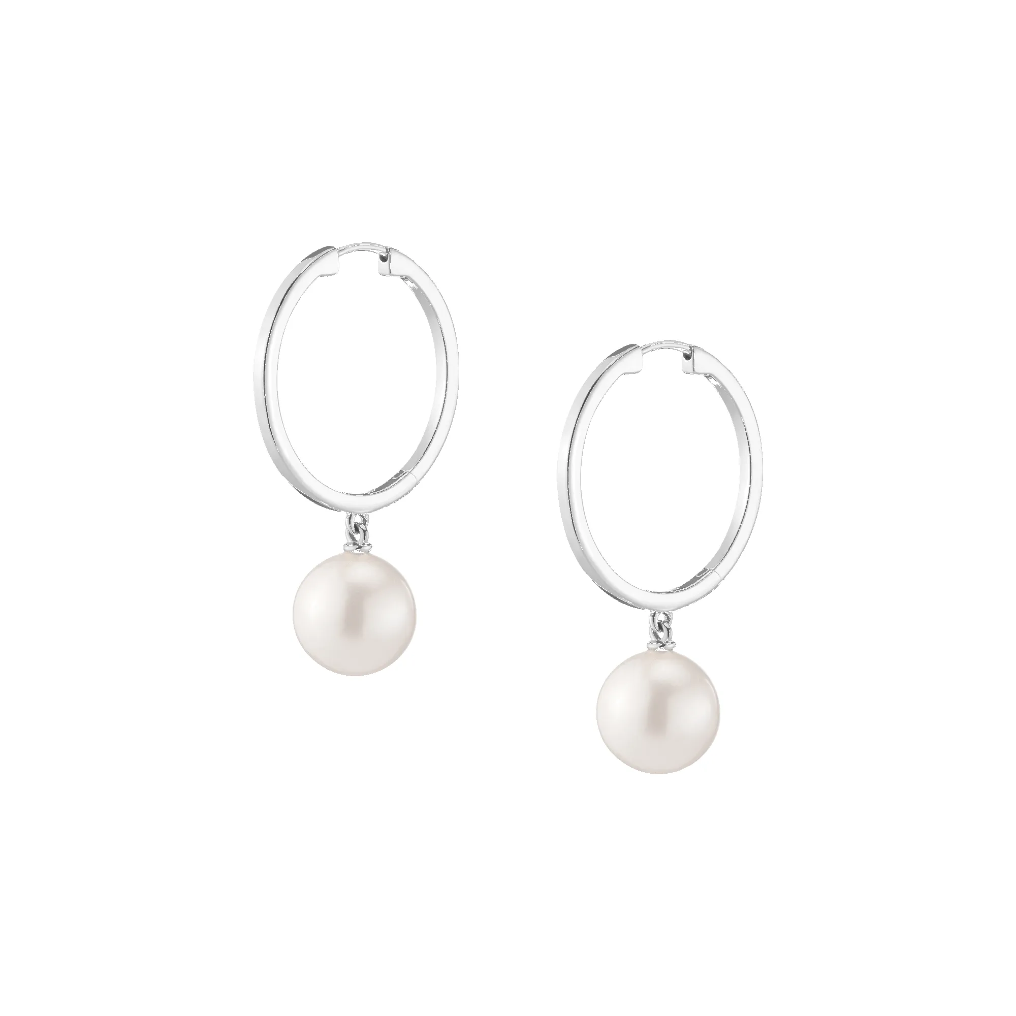 Pearl Hoop Earrings sold by Aurate product image thumbnail 3