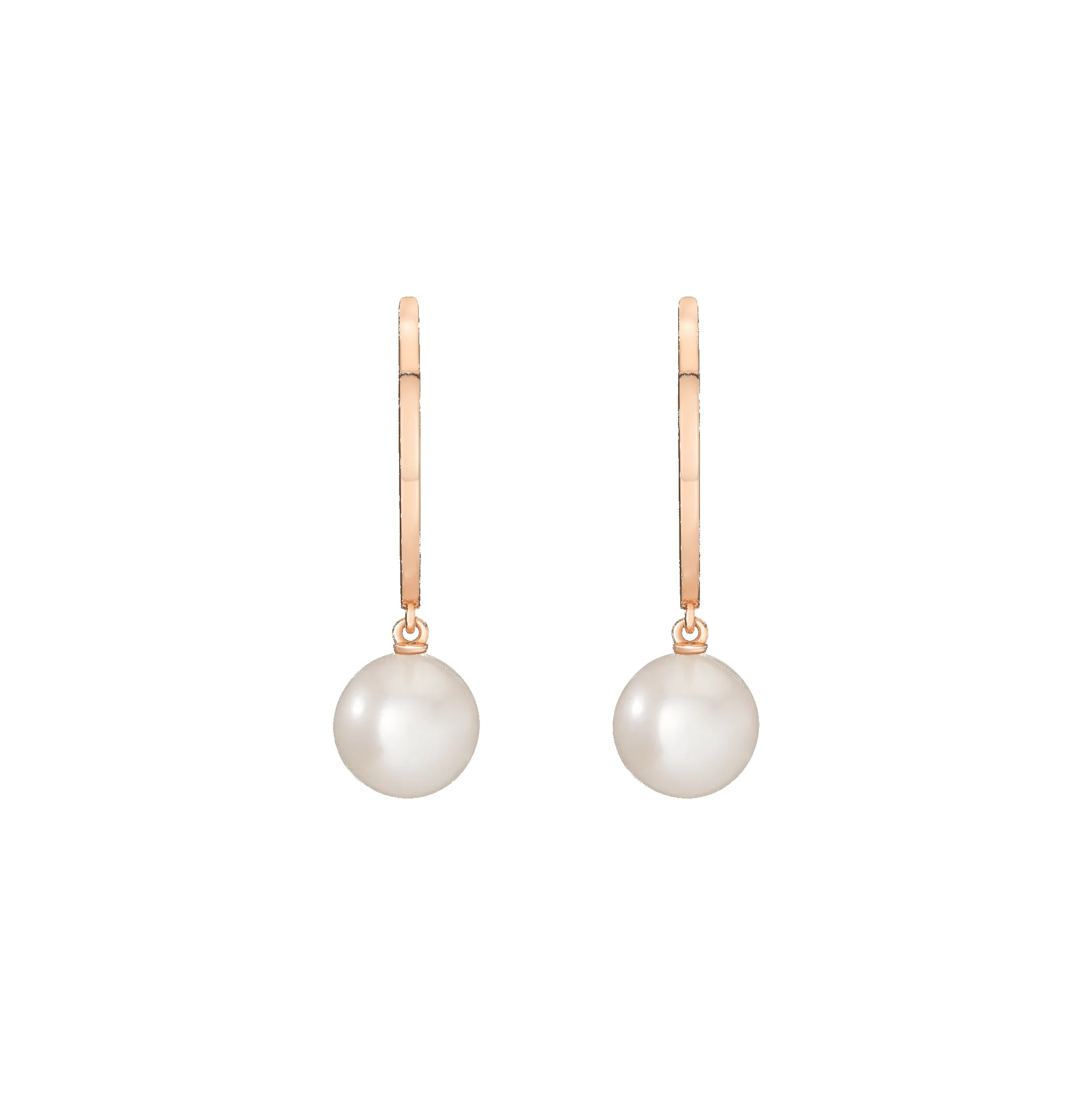 Pearl Hoop Earrings sold by Aurate product image thumbnail 5