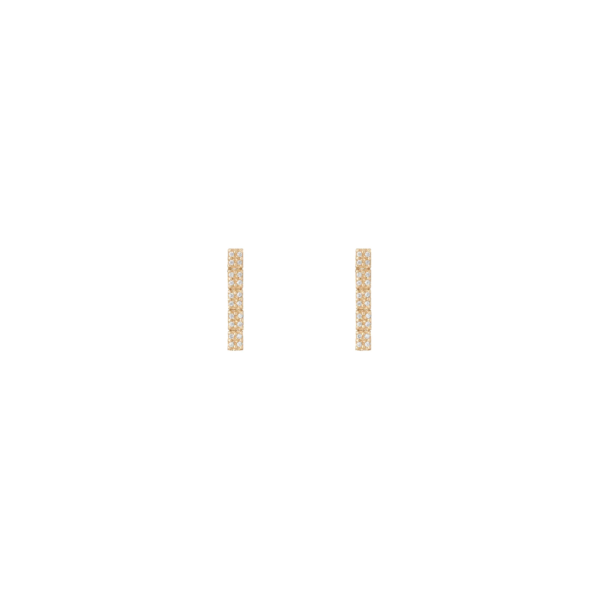 Diamond Cluster Tennis Earrings sold by Aurate product image thumbnail 4