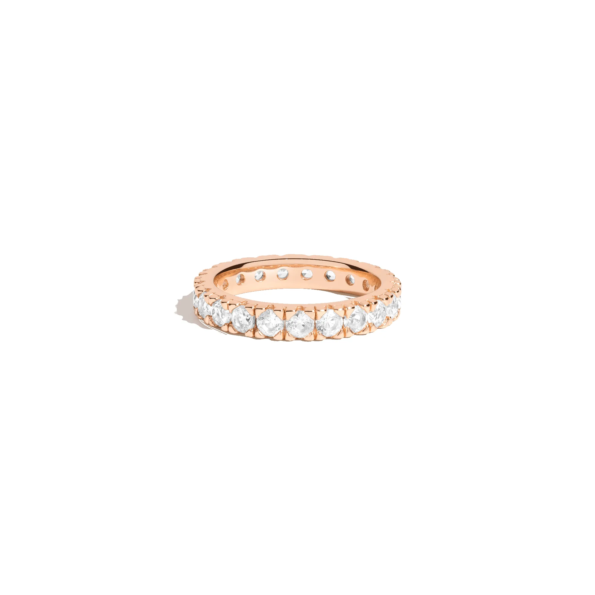 Lab Grown White Sapphire Eternity Ring sold by Aurate product image thumbnail 5