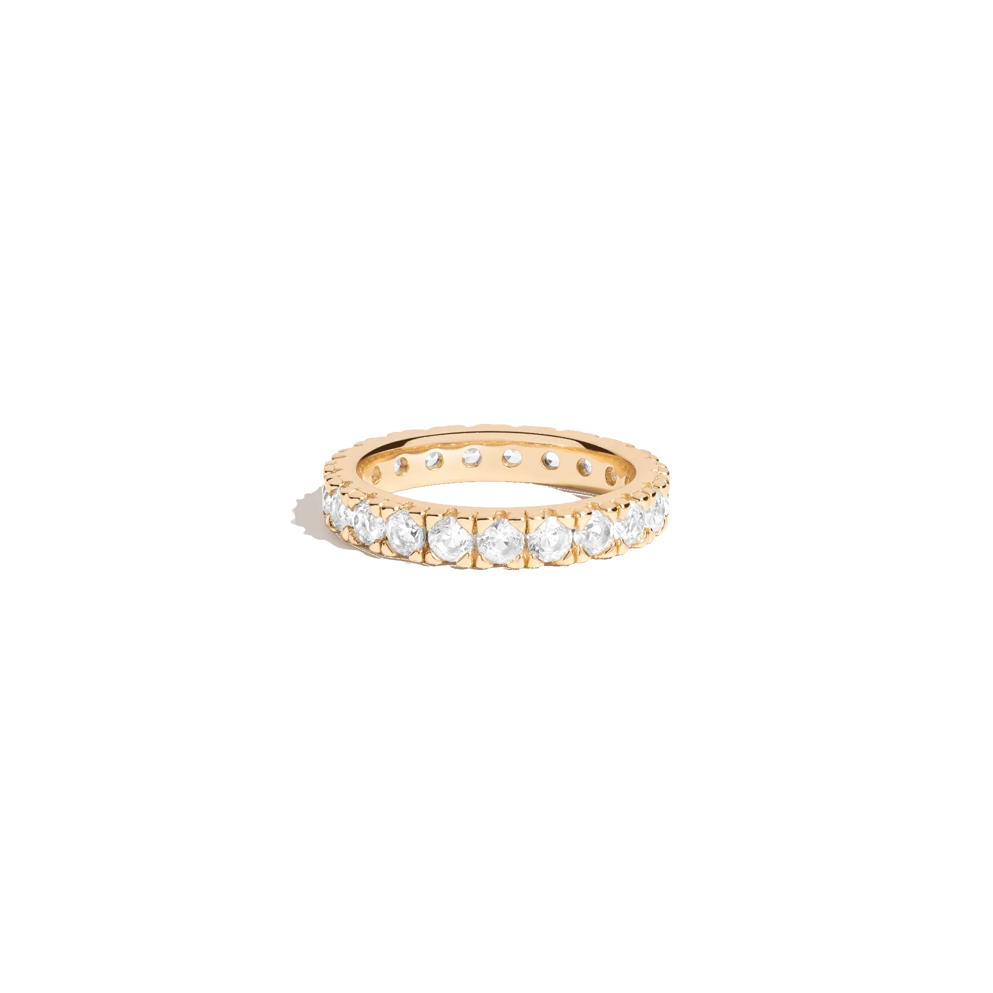 Lab Grown White Sapphire Eternity Ring sold by Aurate product image thumbnail 4