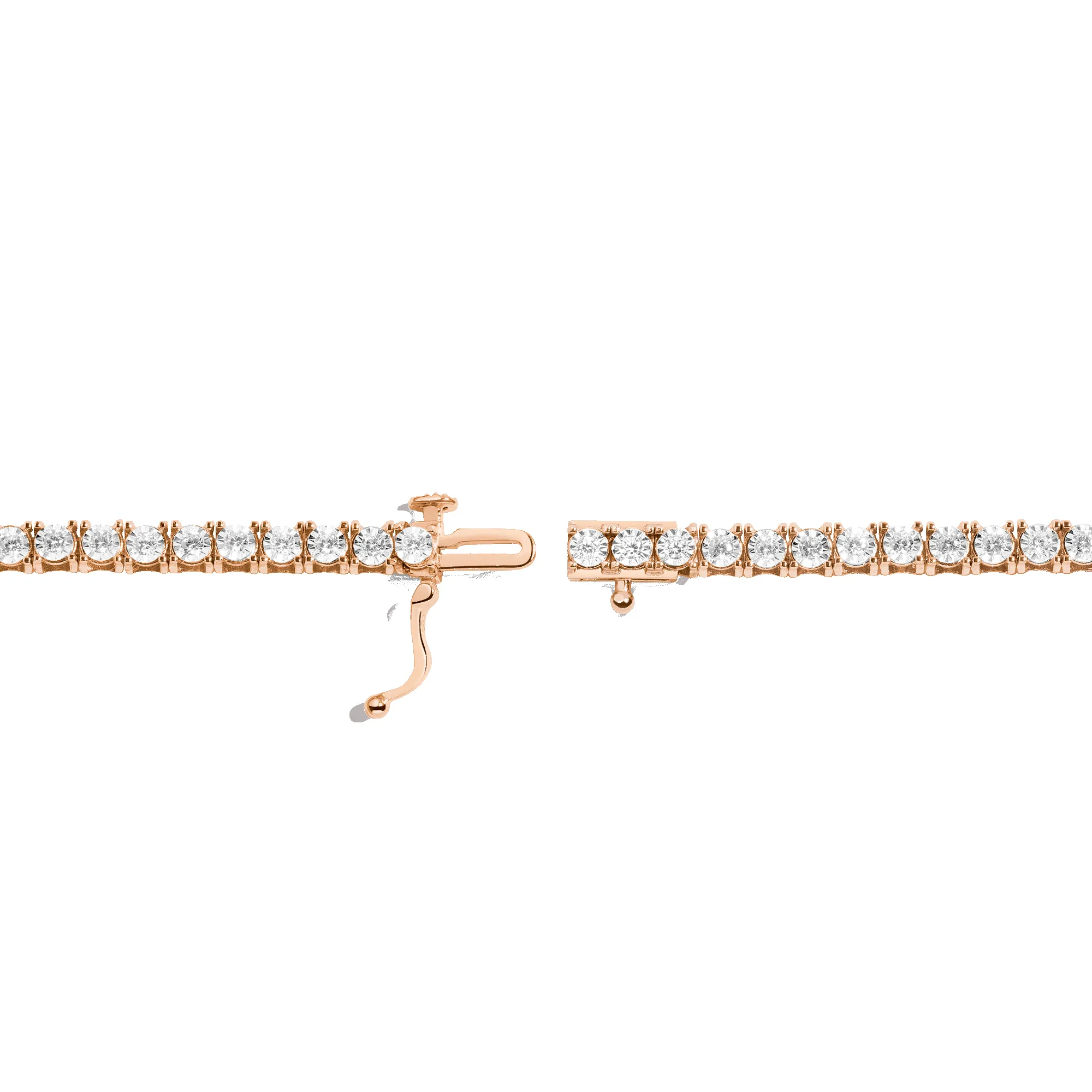 Diamond Illusion Tennis Bracelet sold by Aurate product image thumbnail 5