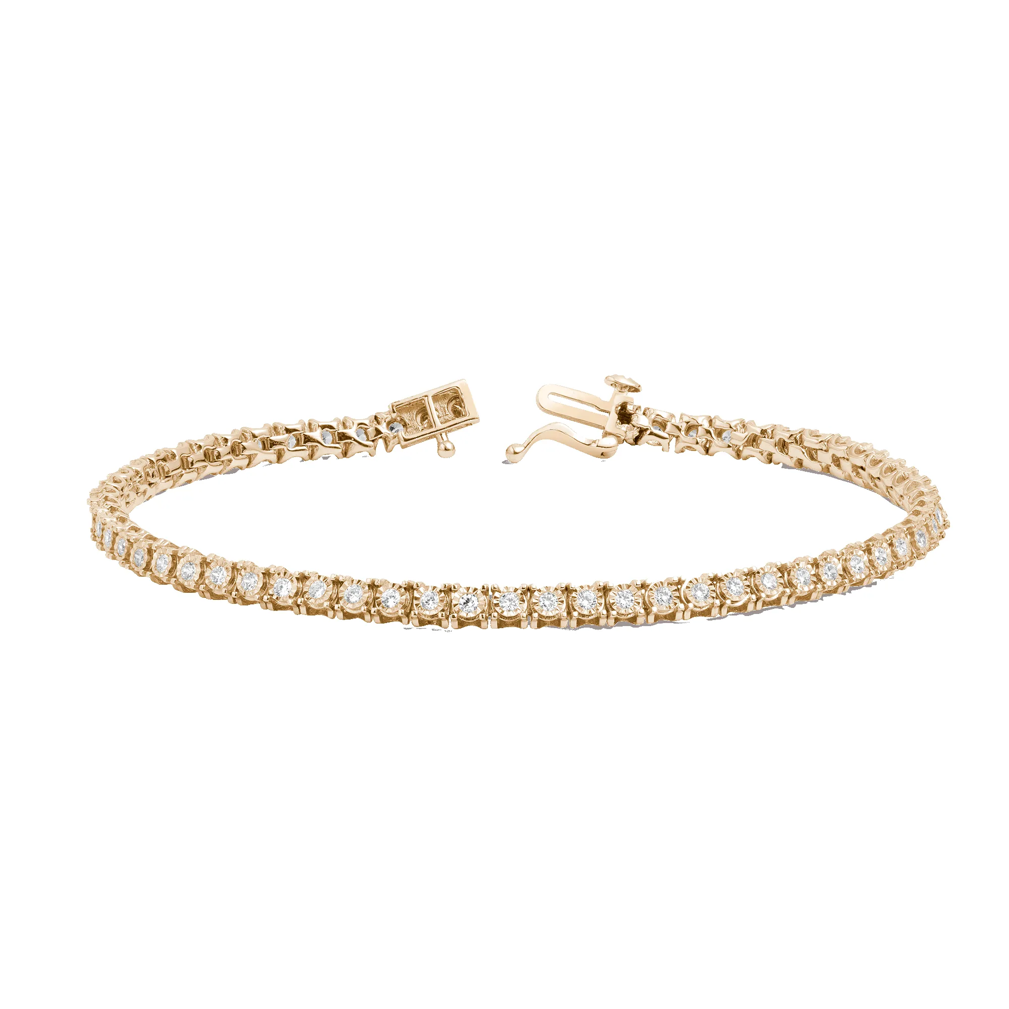 Diamond Illusion Tennis Bracelet sold by Aurate product image thumbnail 2