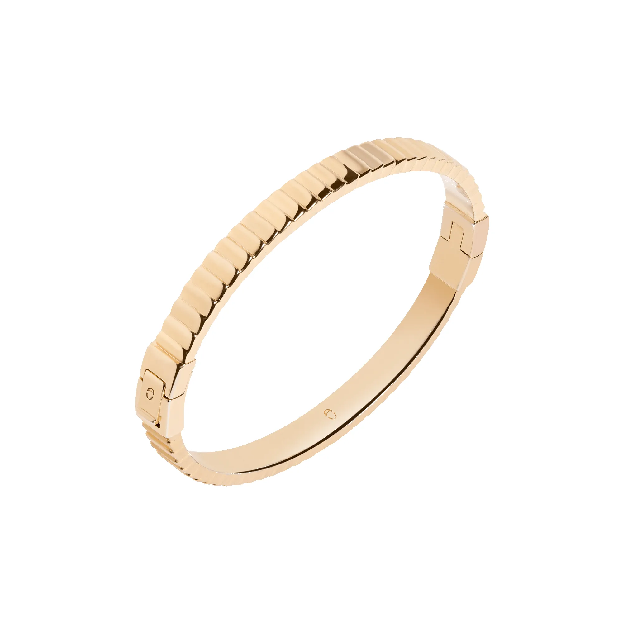 Bold Infinity Gold Hinged Bracelet sold by Aurate