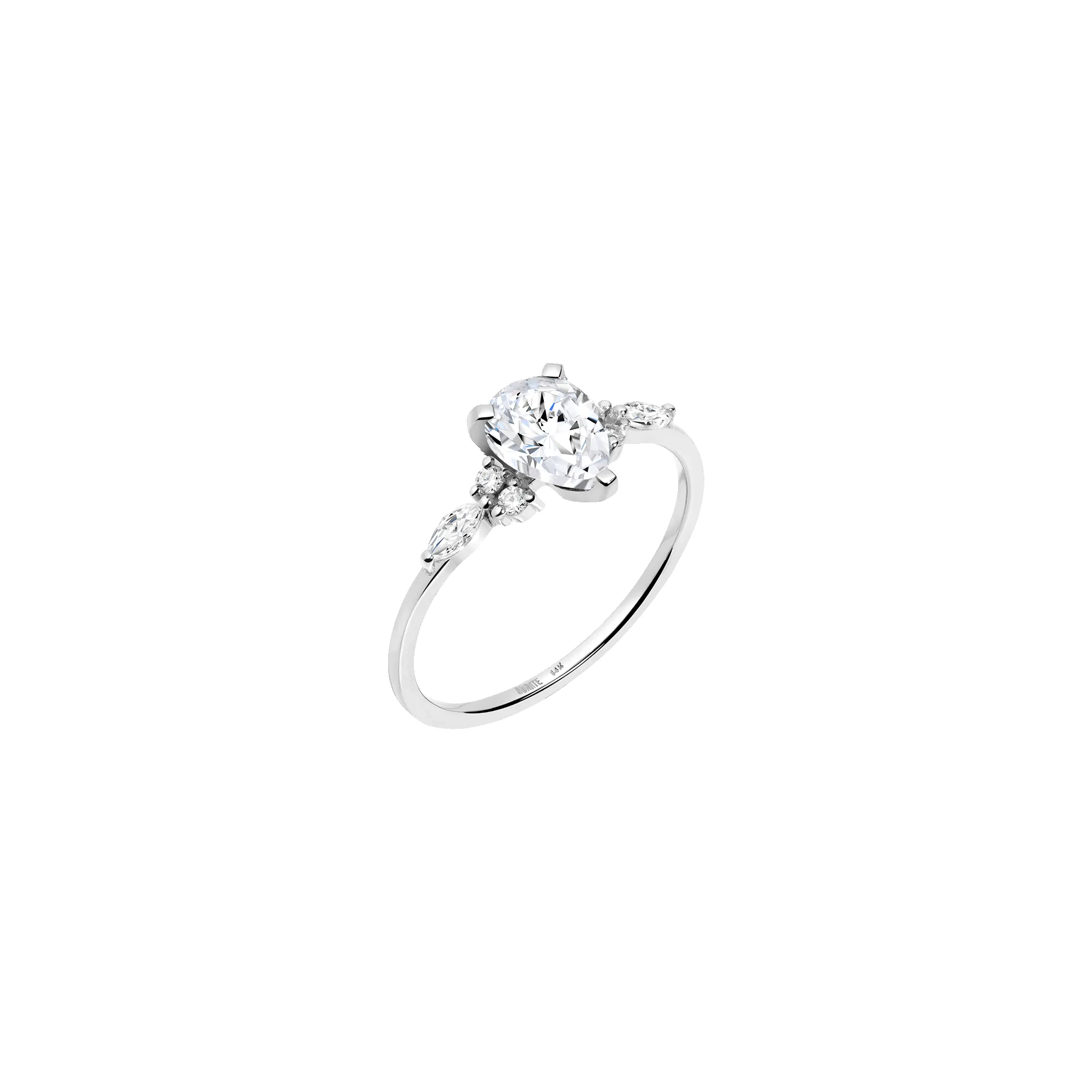 Pear Cut Floral Diamond Ring sold by Aurate product image thumbnail 2