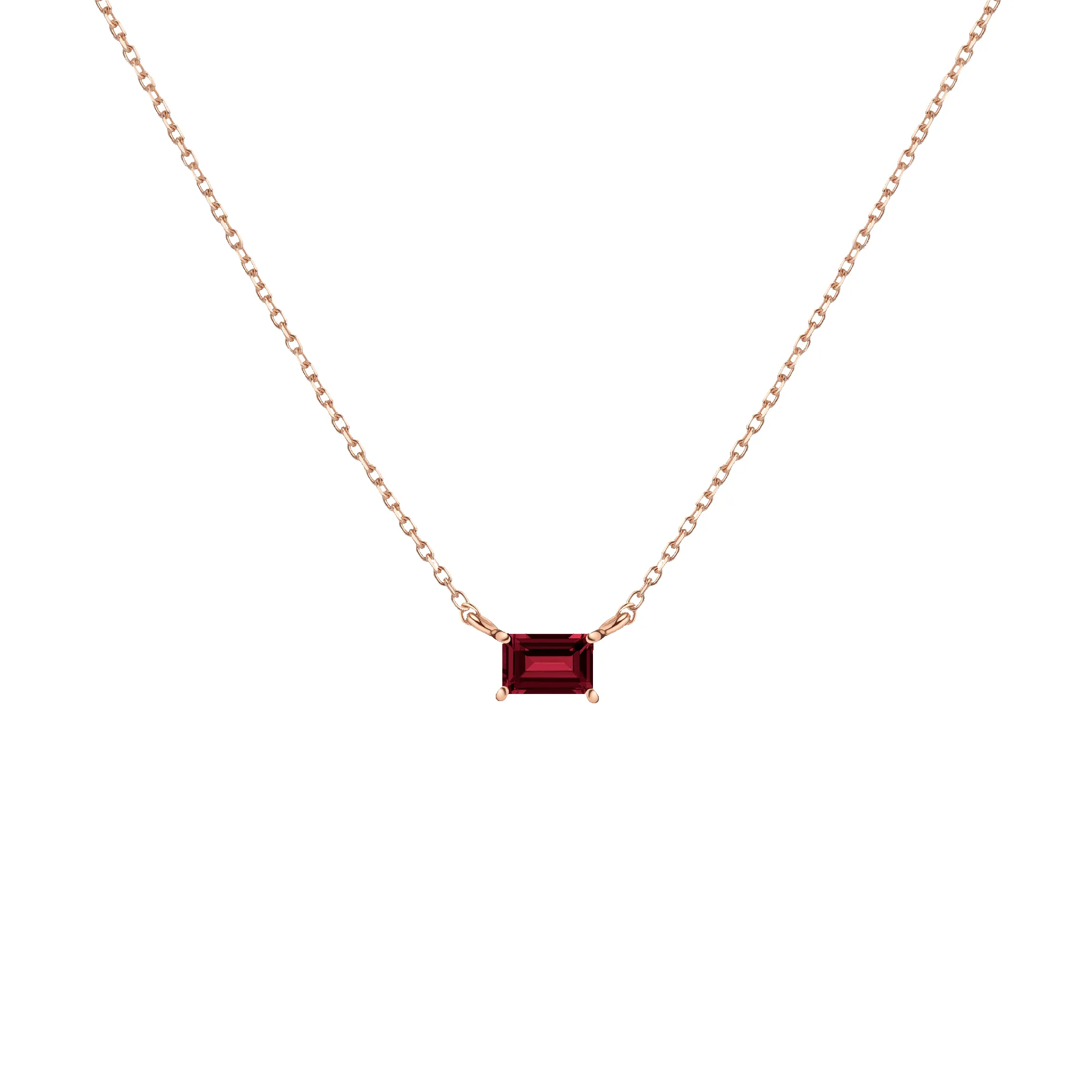 Birthstone Baguette Necklace sold by Aurate product image thumbnail 5