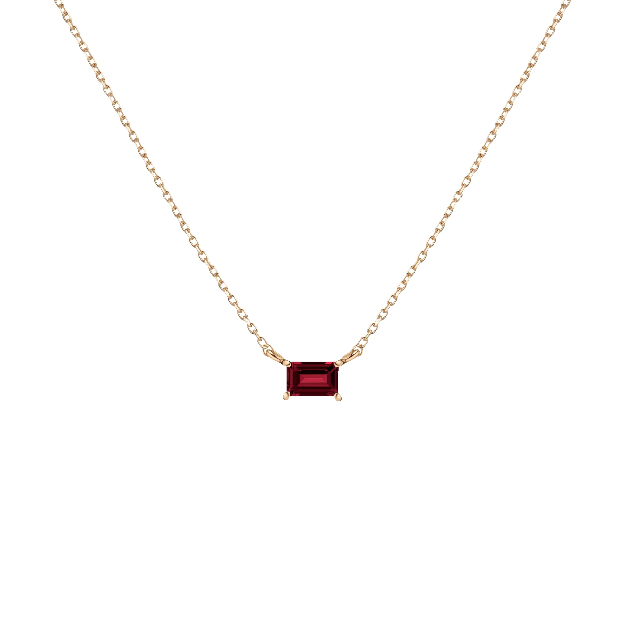 Birthstone Baguette Necklace sold by Aurate product image thumbnail 4