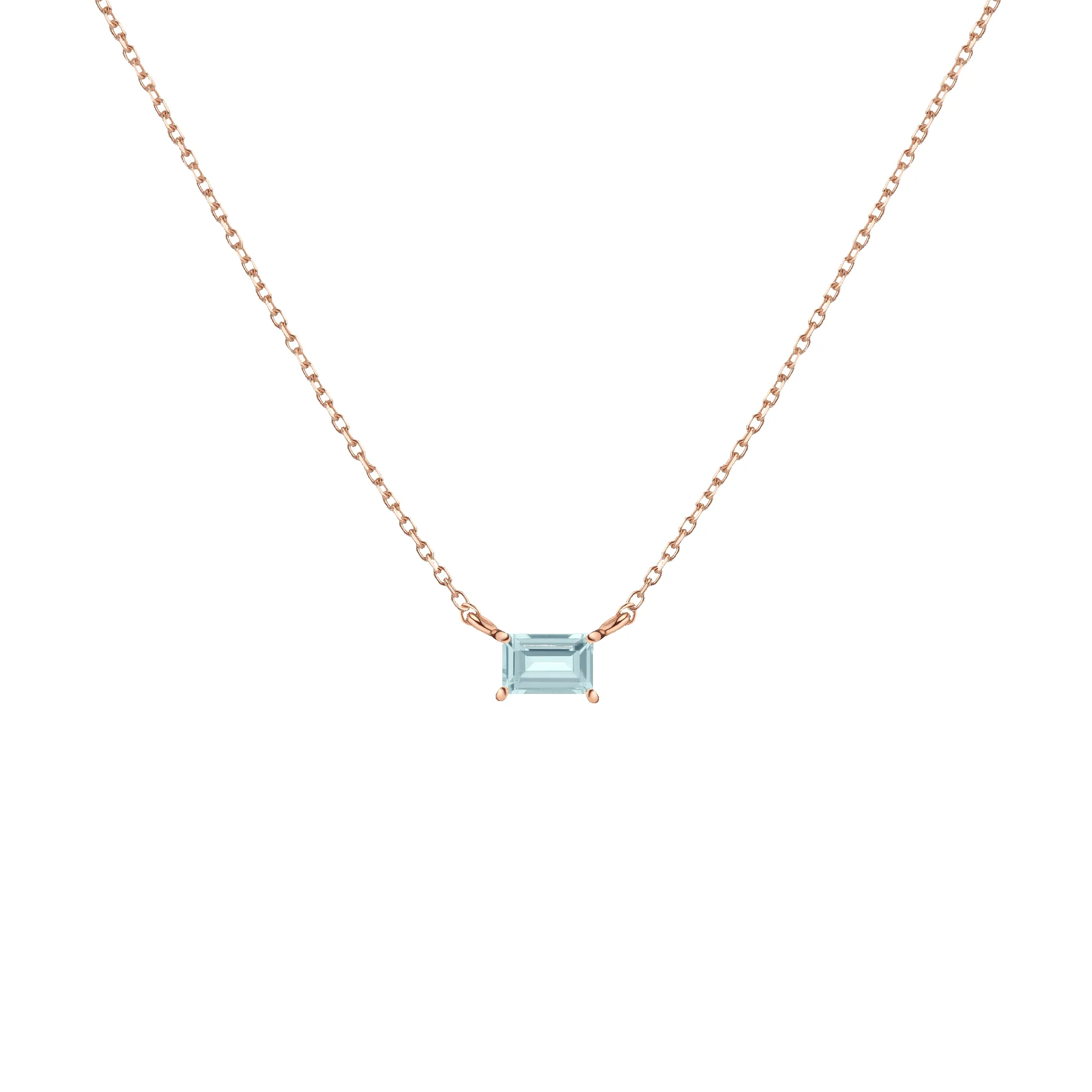 Birthstone Baguette Necklace sold by Aurate product image thumbnail 2