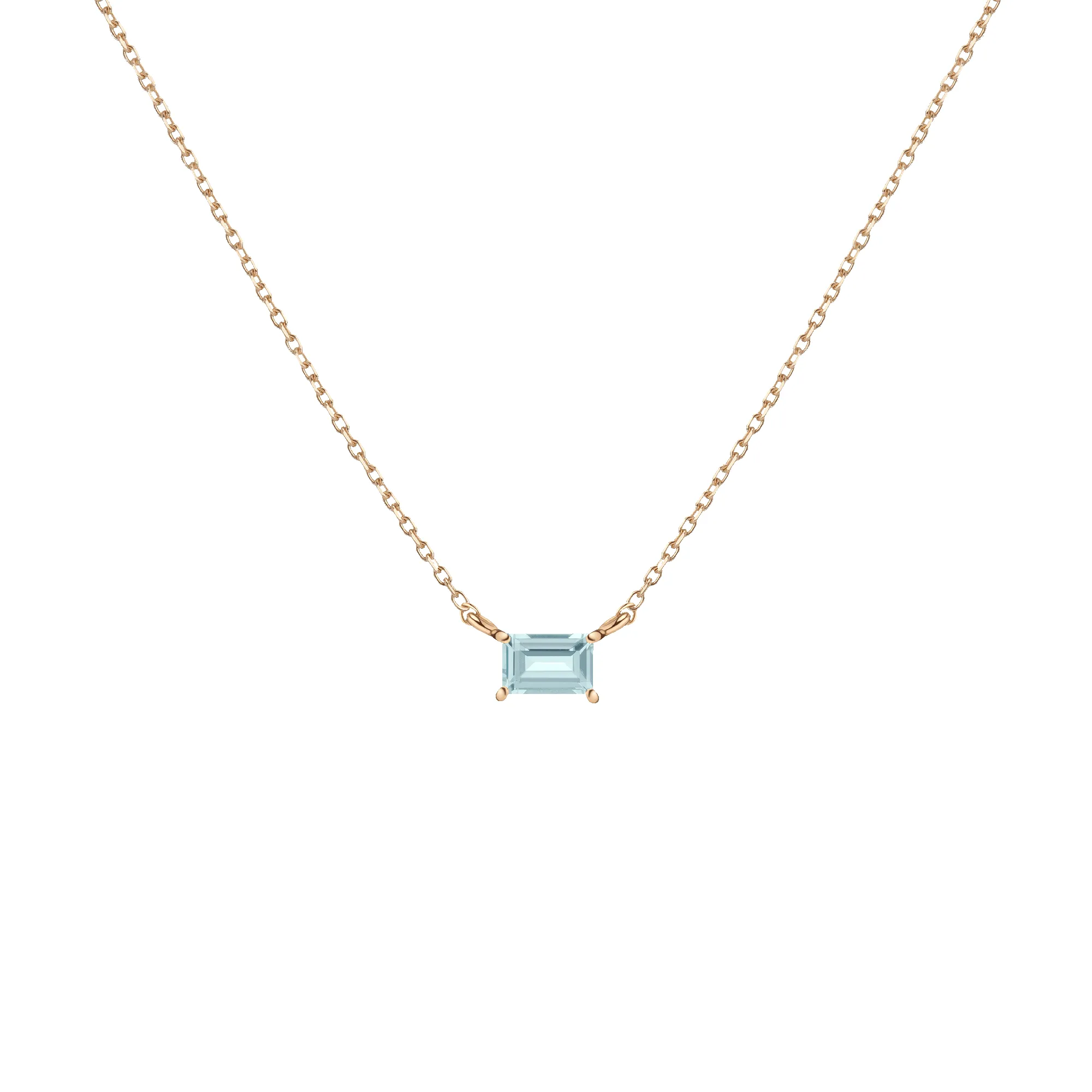 Birthstone Baguette Necklace sold by Aurate