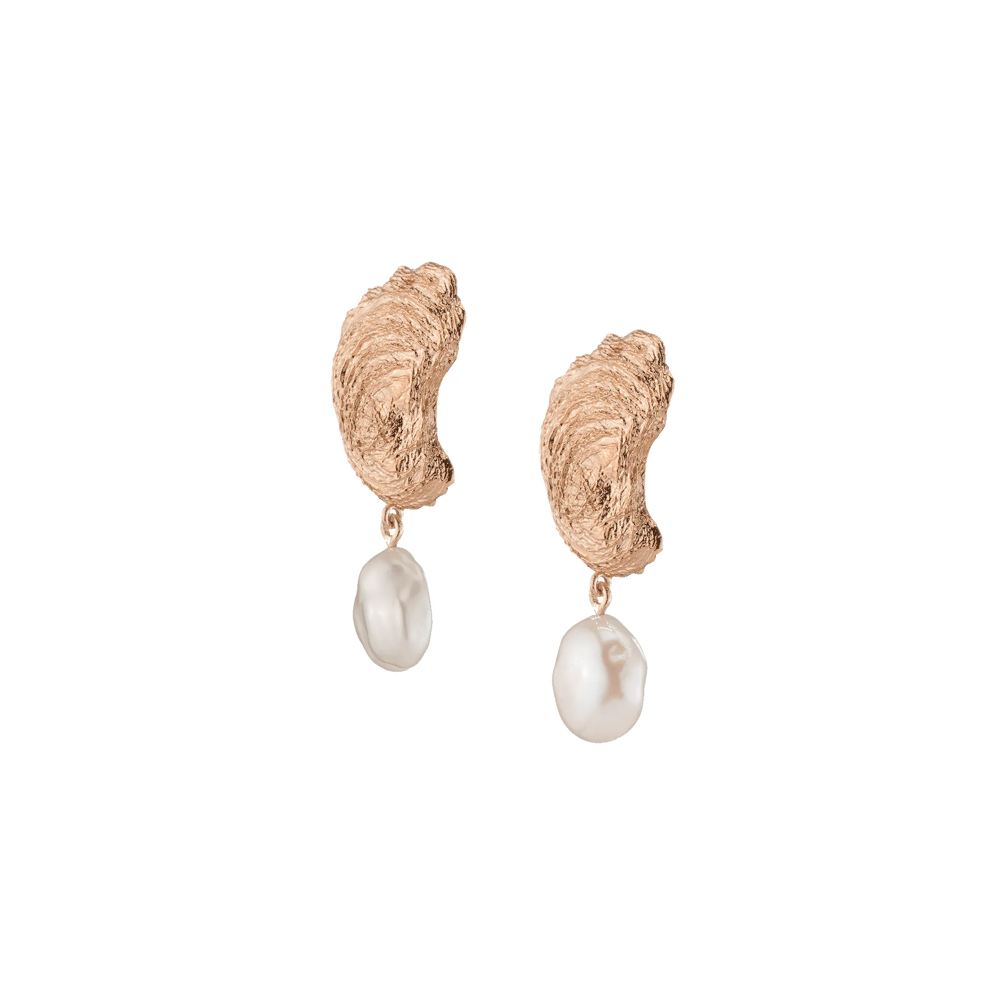 AURATE X KERRY: Venus Organic Pearl Gold Earring Large sold by Aurate product image thumbnail 5